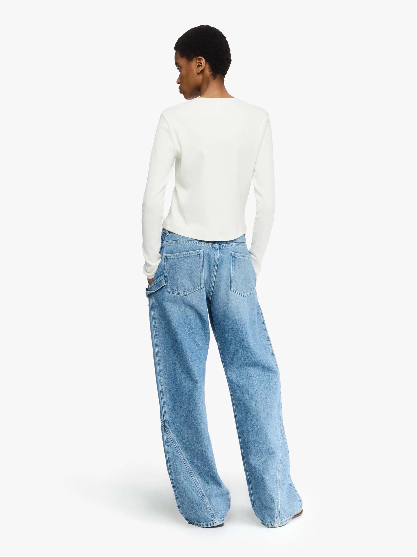 JW ANDERSON - Twisted Workwear Jeans mit Logo für Damen