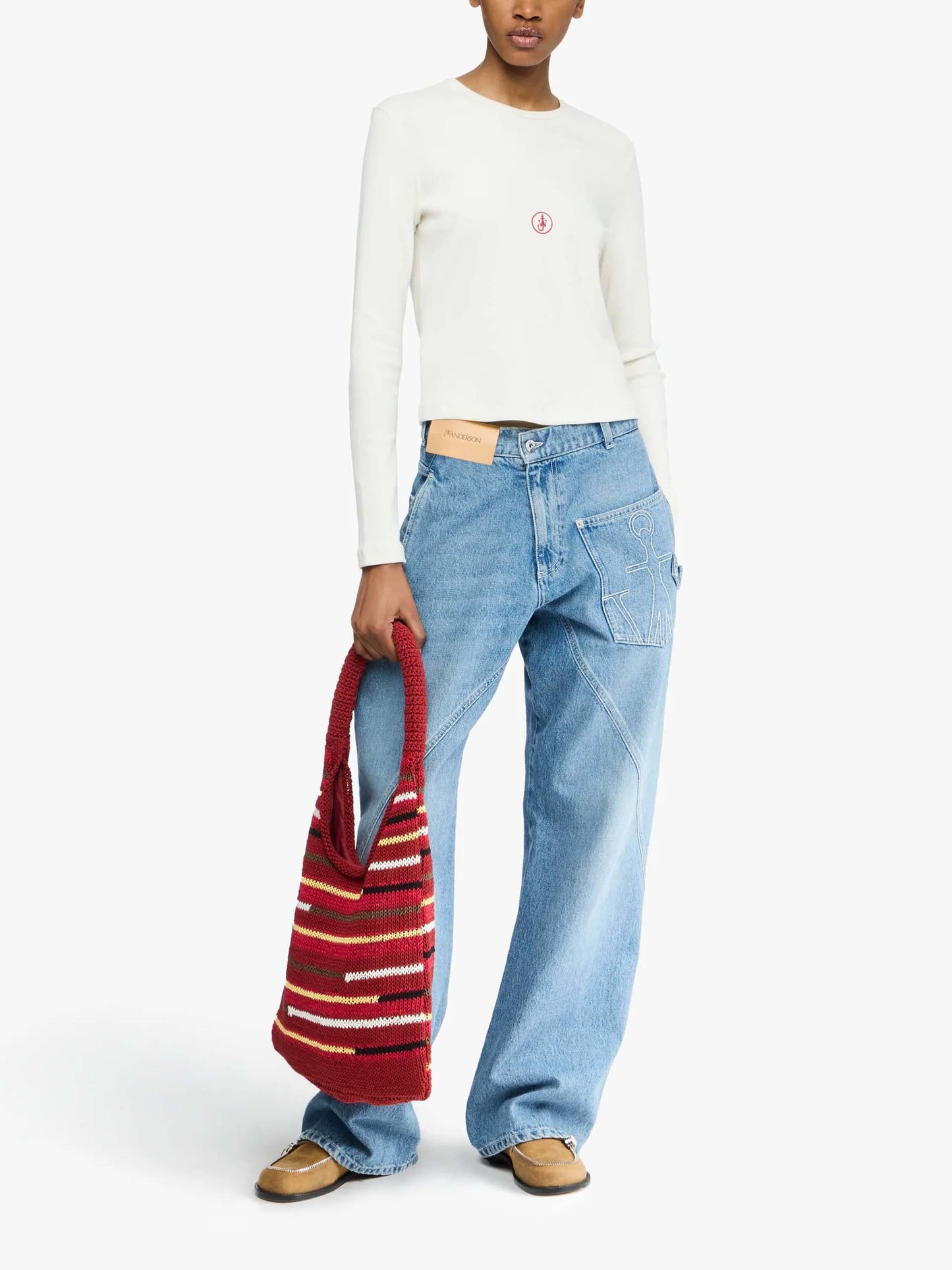 JW ANDERSON - Twisted Workwear Jeans mit Logo für Damen