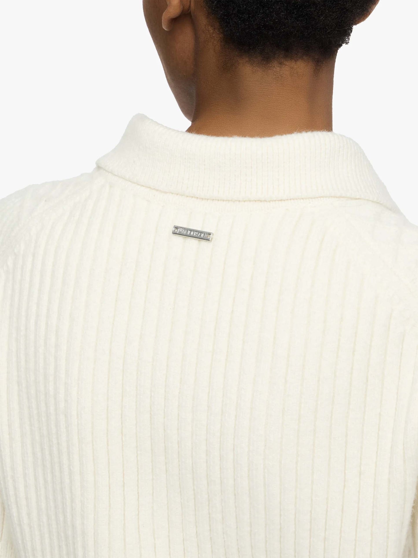 JW ANDERSON - Poloshirt aus Zopfstrick für Damen