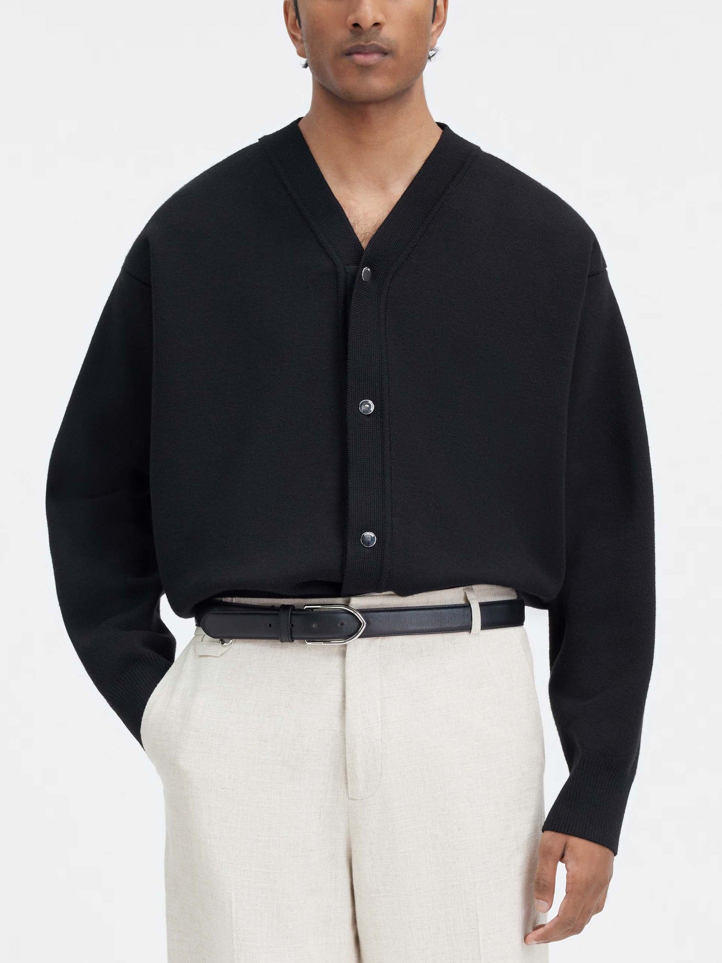 JACQUEMUS - Cardigan Doppio aus Merinowolle für Herren