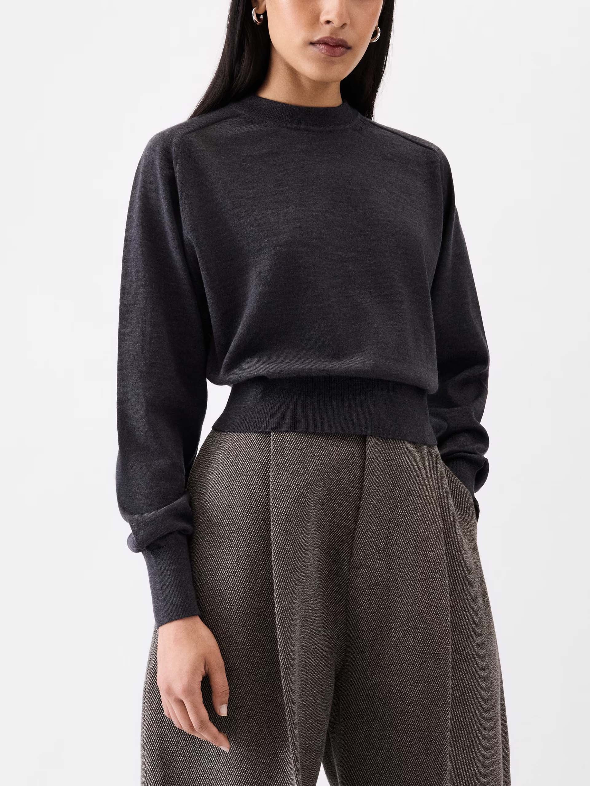 JACQUEMUS - Brode Pullover mit Logo-Stickerei für Damen in Dunkelgrau - Dark grey