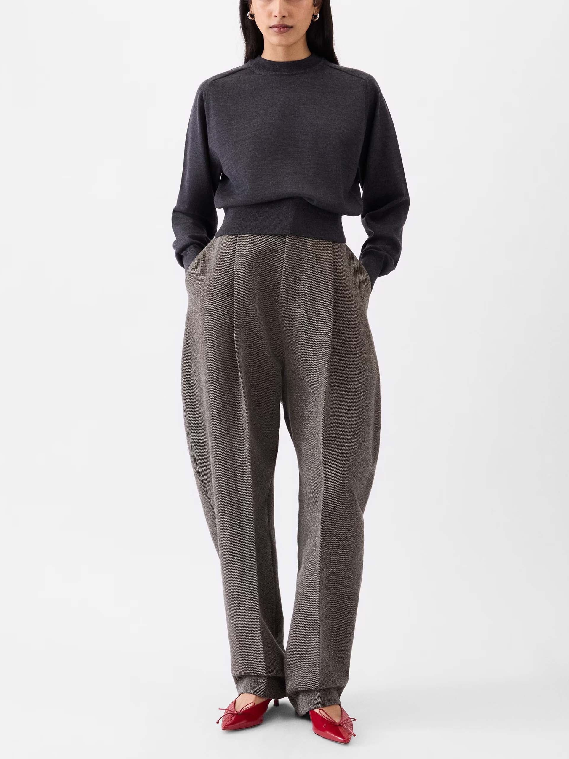 JACQUEMUS - Brode Pullover mit Logo-Stickerei für Damen in Dunkelgrau - Dark grey