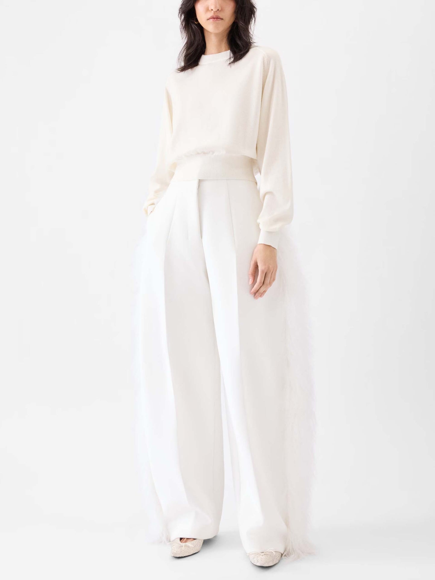 JACQUEMUS - Brode Pullover mit Logo-Stickerei für Damen in Off-White