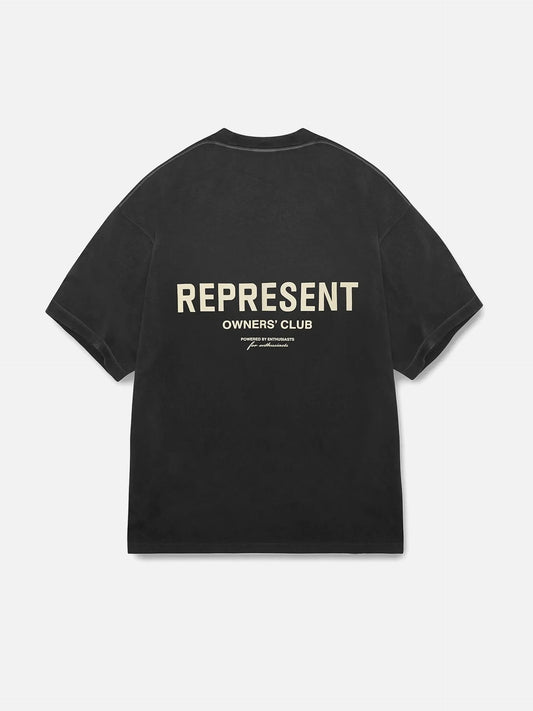 REPRESENT - Owners Club T-Shirt für Herren in Vintage Schwarz - Vintage black