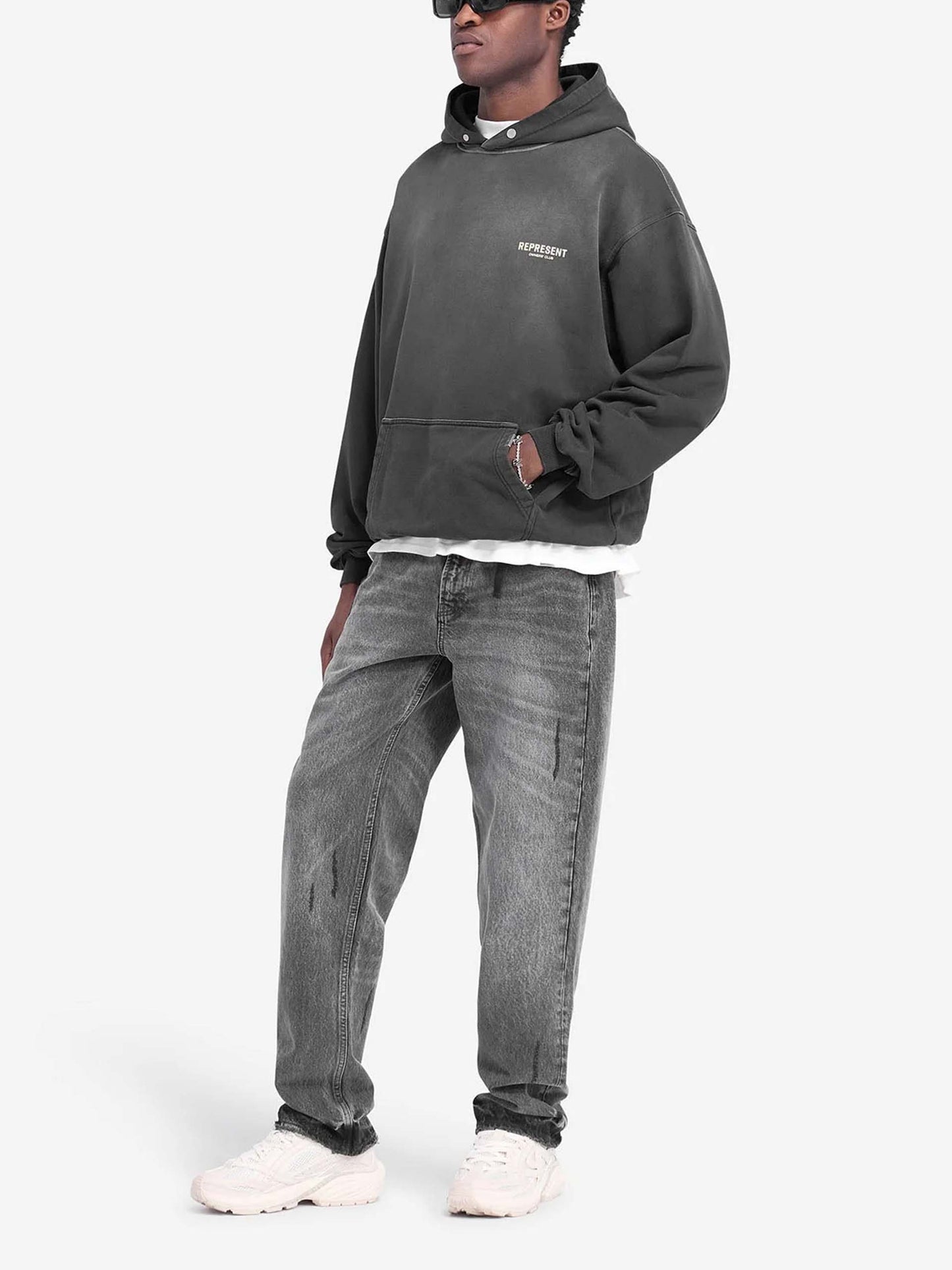 REPRESENT - Owners Club Hoodie für Herren in Vintage Schwarz - Vintage black