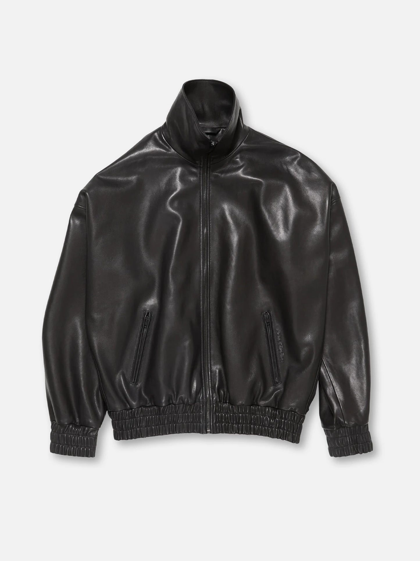ACNE STUDIOS - Lederjacke mit Logo-Patch für Damen