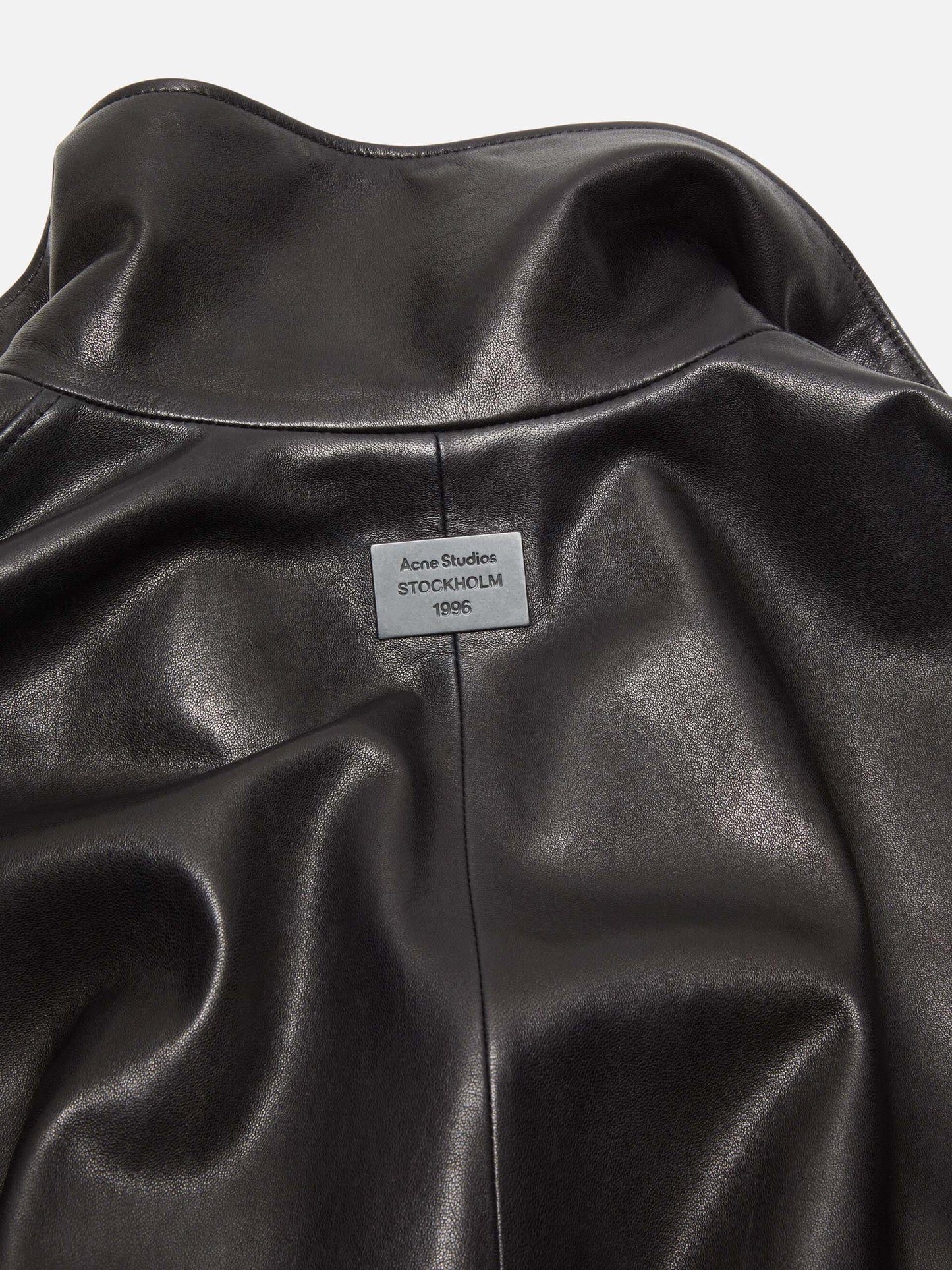 ACNE STUDIOS - Lederjacke mit Logo-Patch für Damen