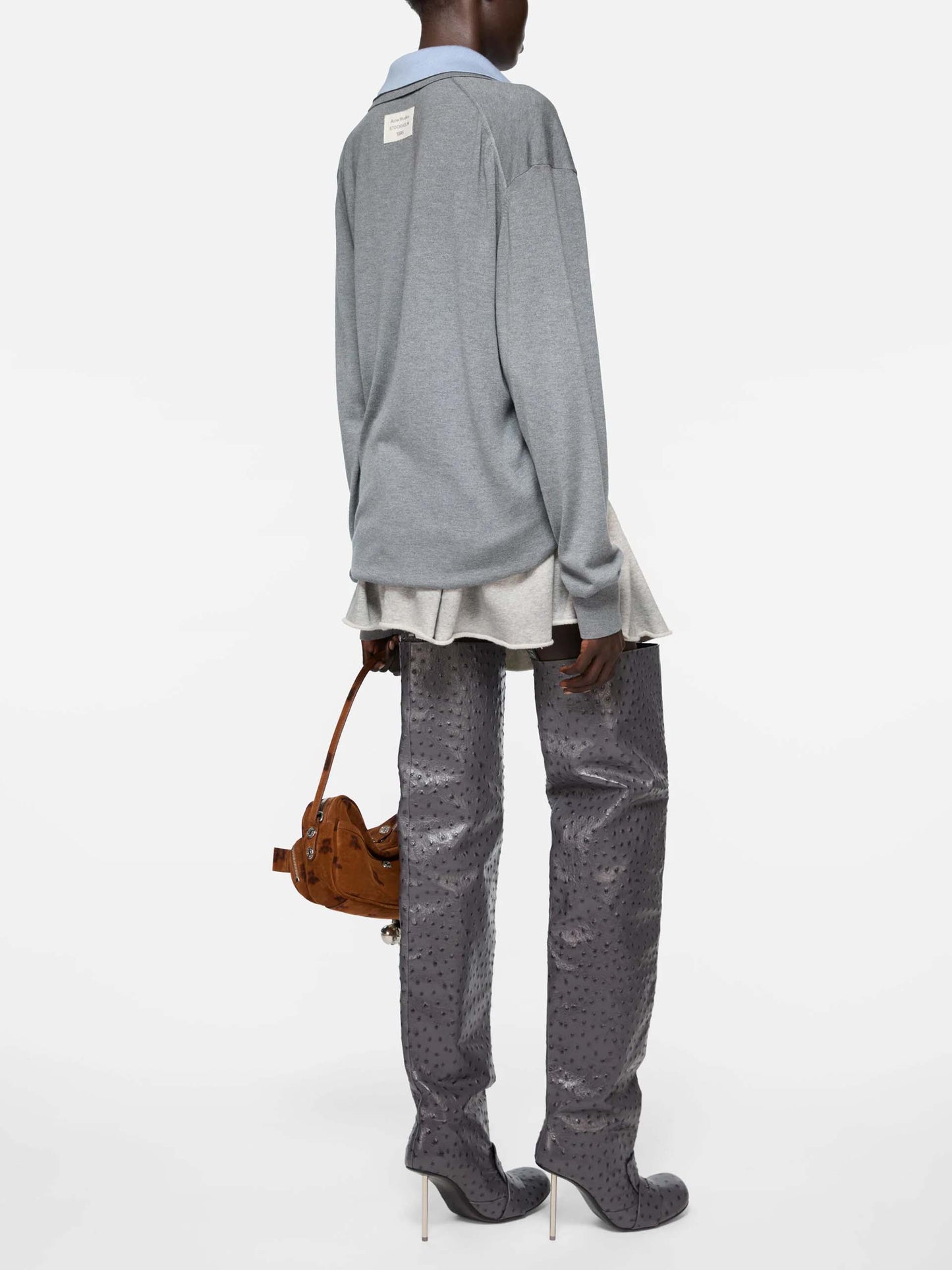 ACNE STUDIOS - Mehrlagiger Polo-Pullover für Damen