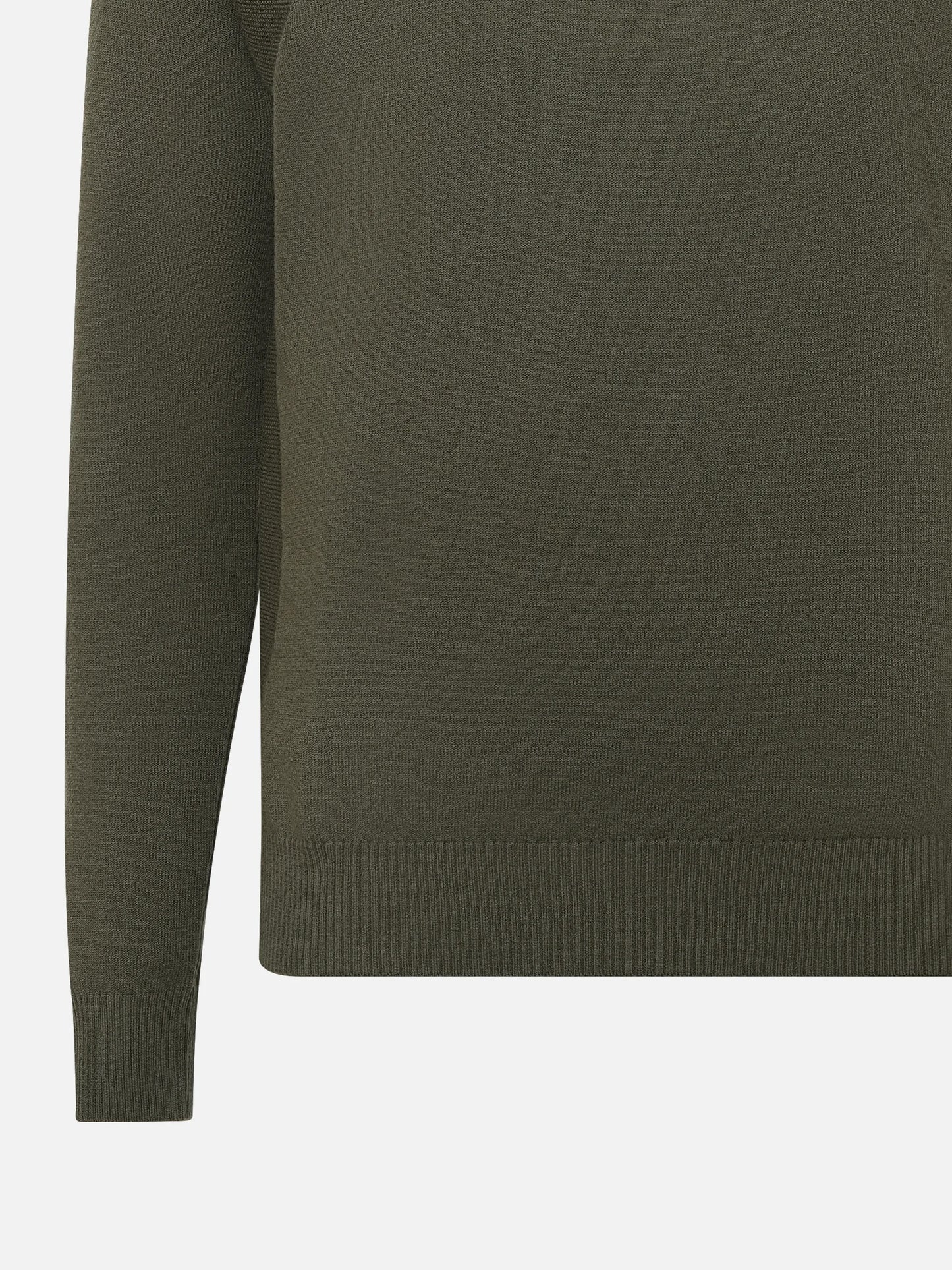 STONE ISLAND - Pullover aus Stretch-Wolle für Herren in Militärgrün - Military green