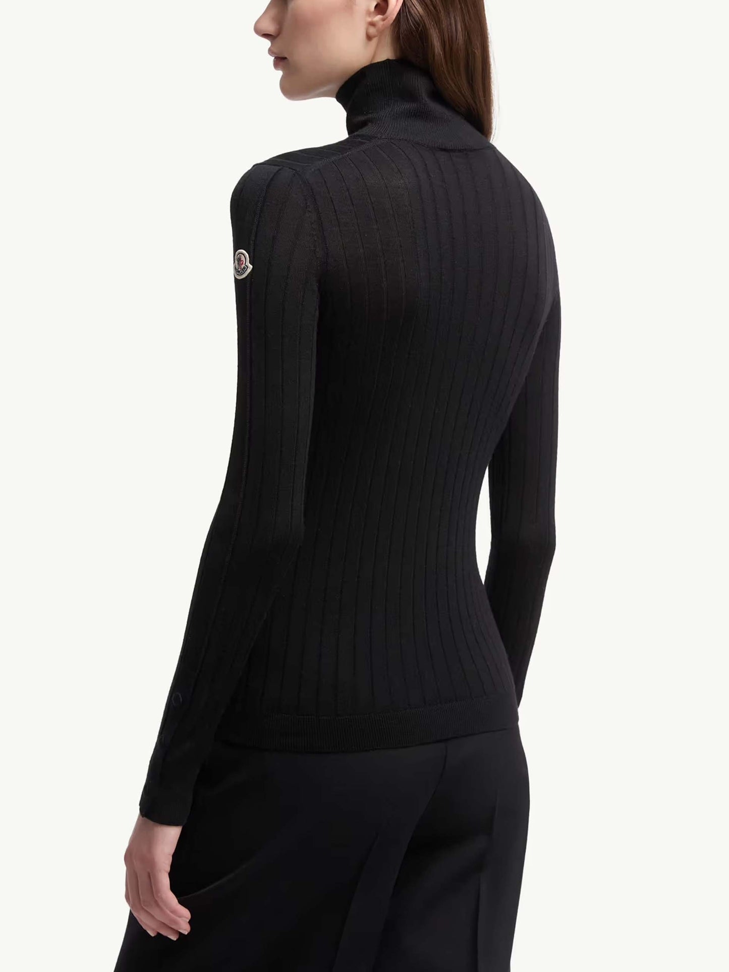 MONCLER - Rollkragenpullover mit Logo für Damen