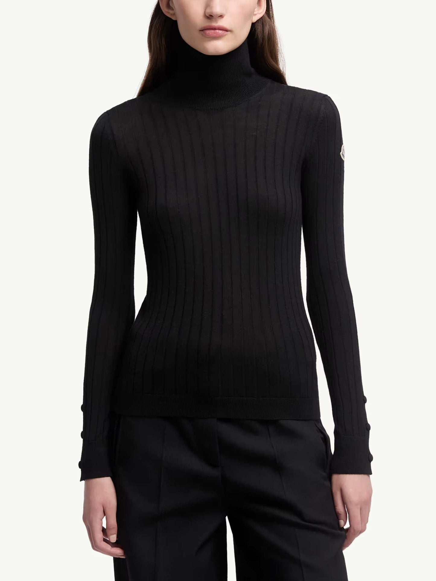 MONCLER - Rollkragenpullover mit Logo für Damen