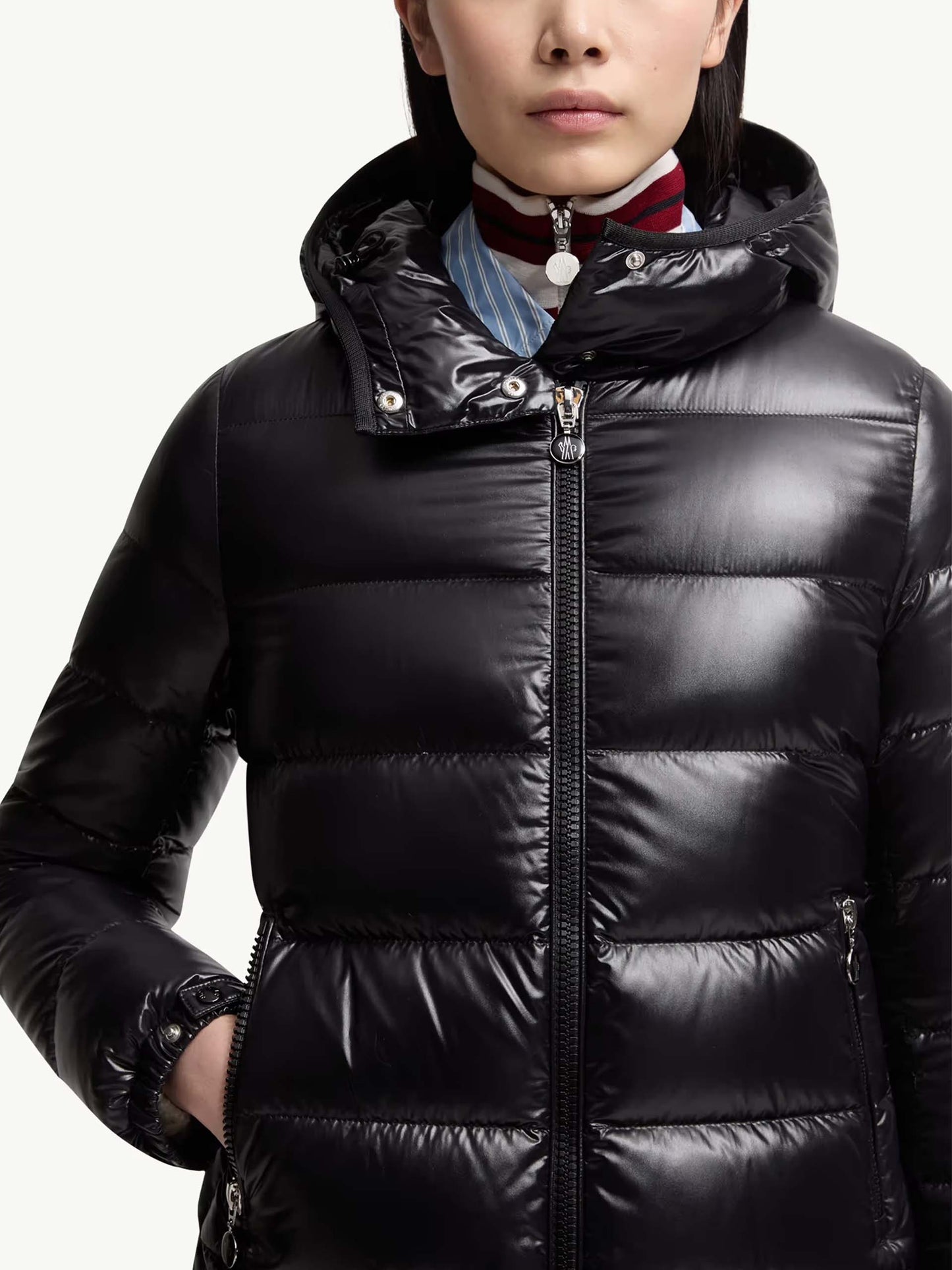 MONCLER - Lange Daunenjacke Courcelles für Damen