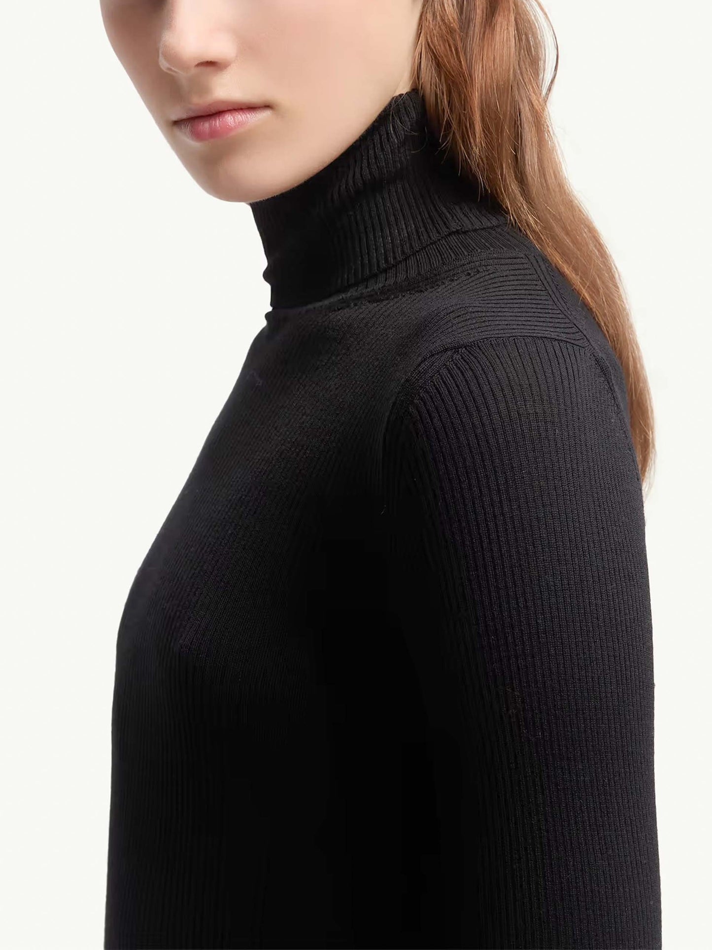 MONCLER - Logo-Rollkragenpullover aus Wolle für Damen