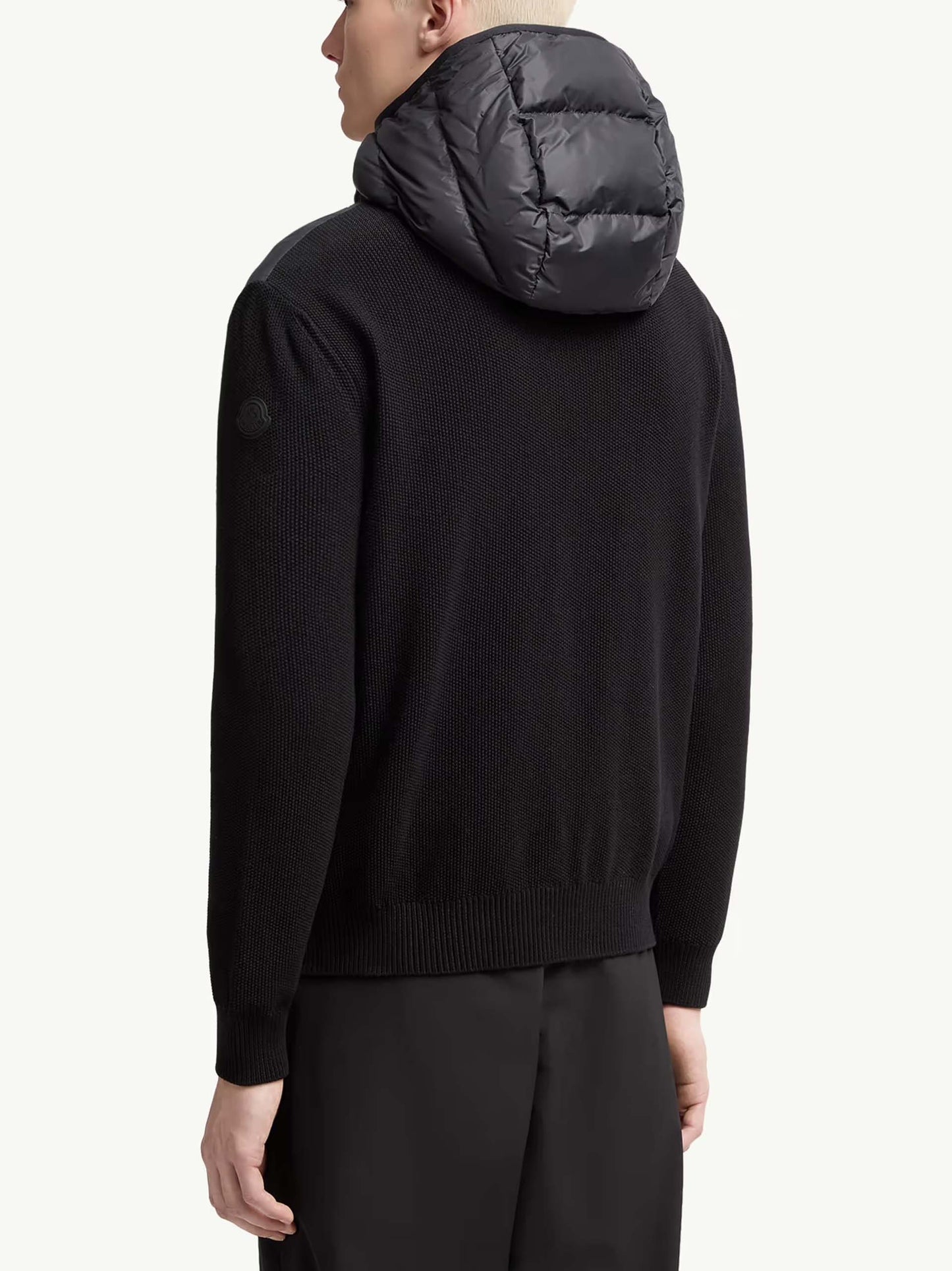 MONCLER - Daunen-Strickjacke mit Kapuze für Herren