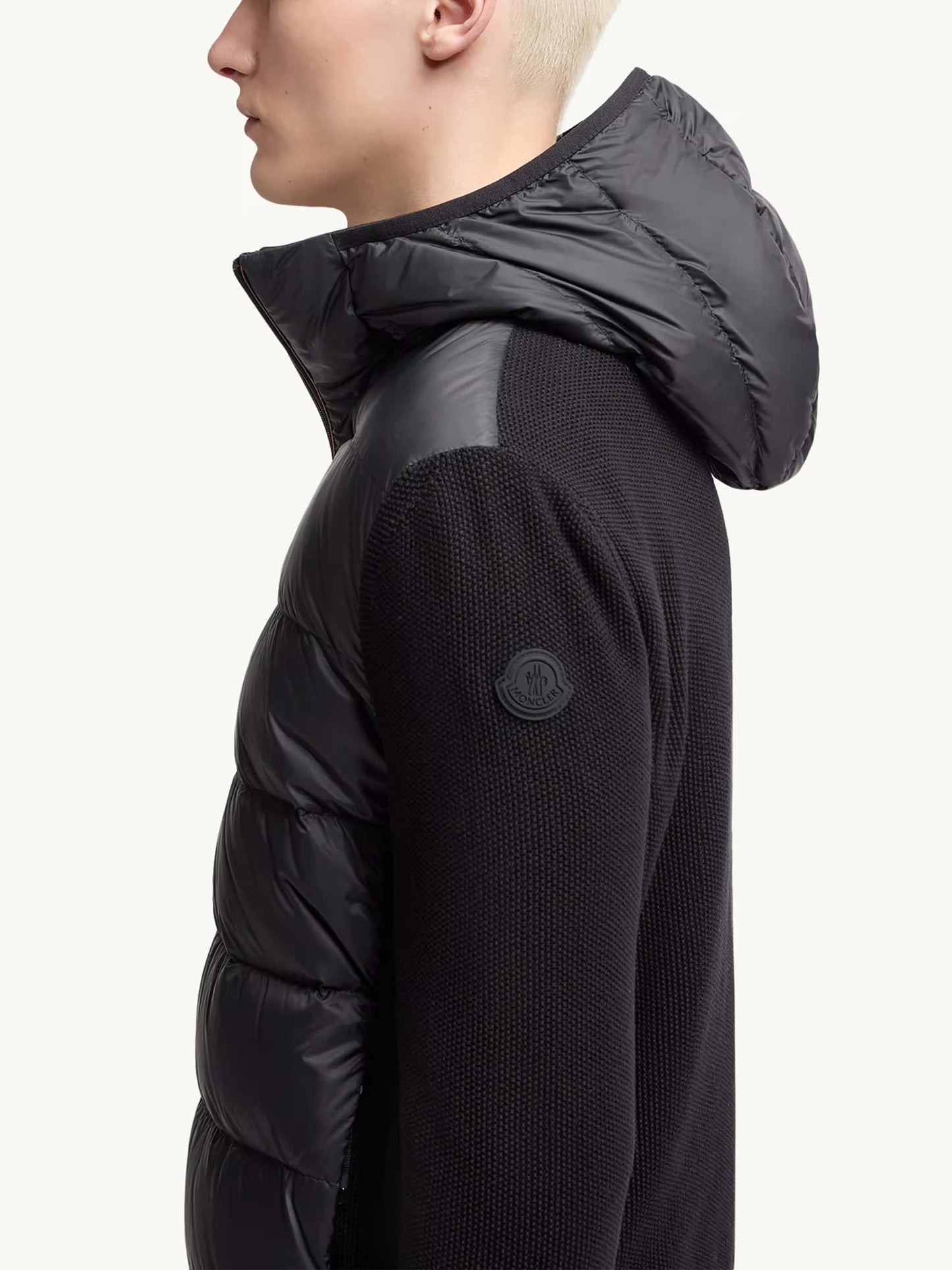 MONCLER - Daunen-Strickjacke mit Kapuze für Herren