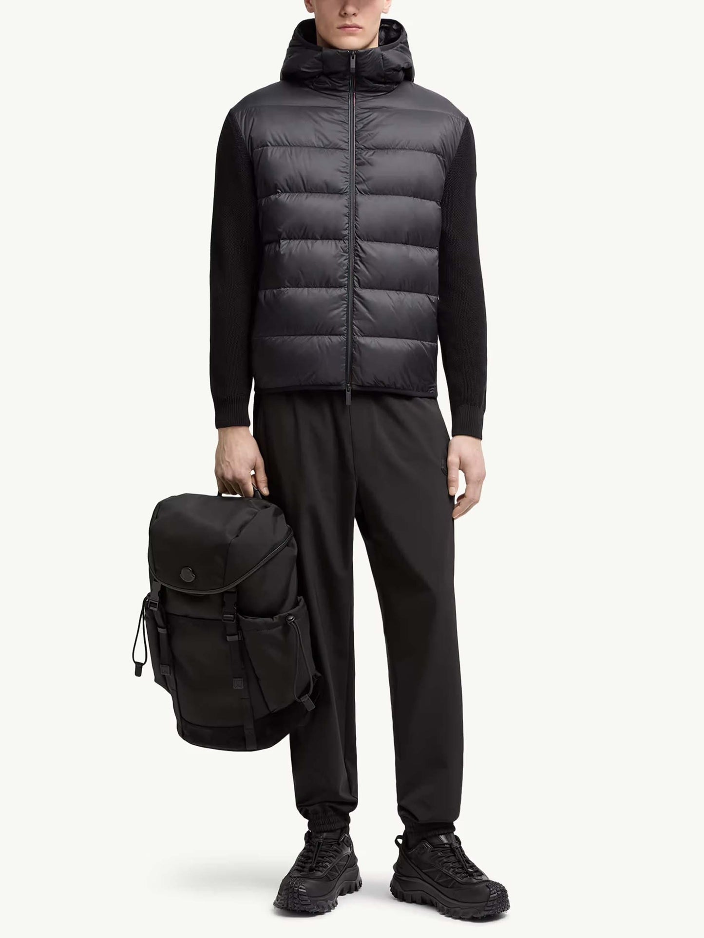 MONCLER - Daunen-Strickjacke mit Kapuze für Herren
