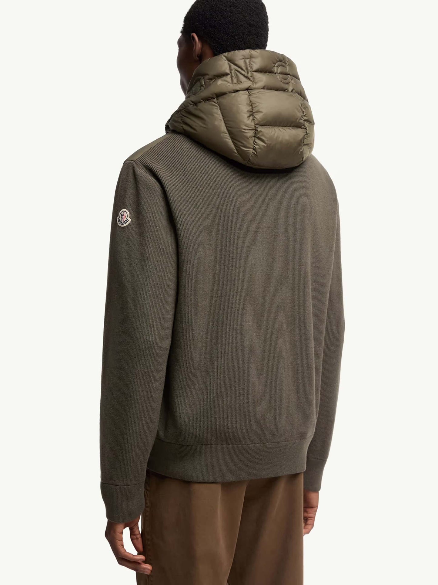MONCLER - Daunen-Strickjacke mit Kapuze für Herren
