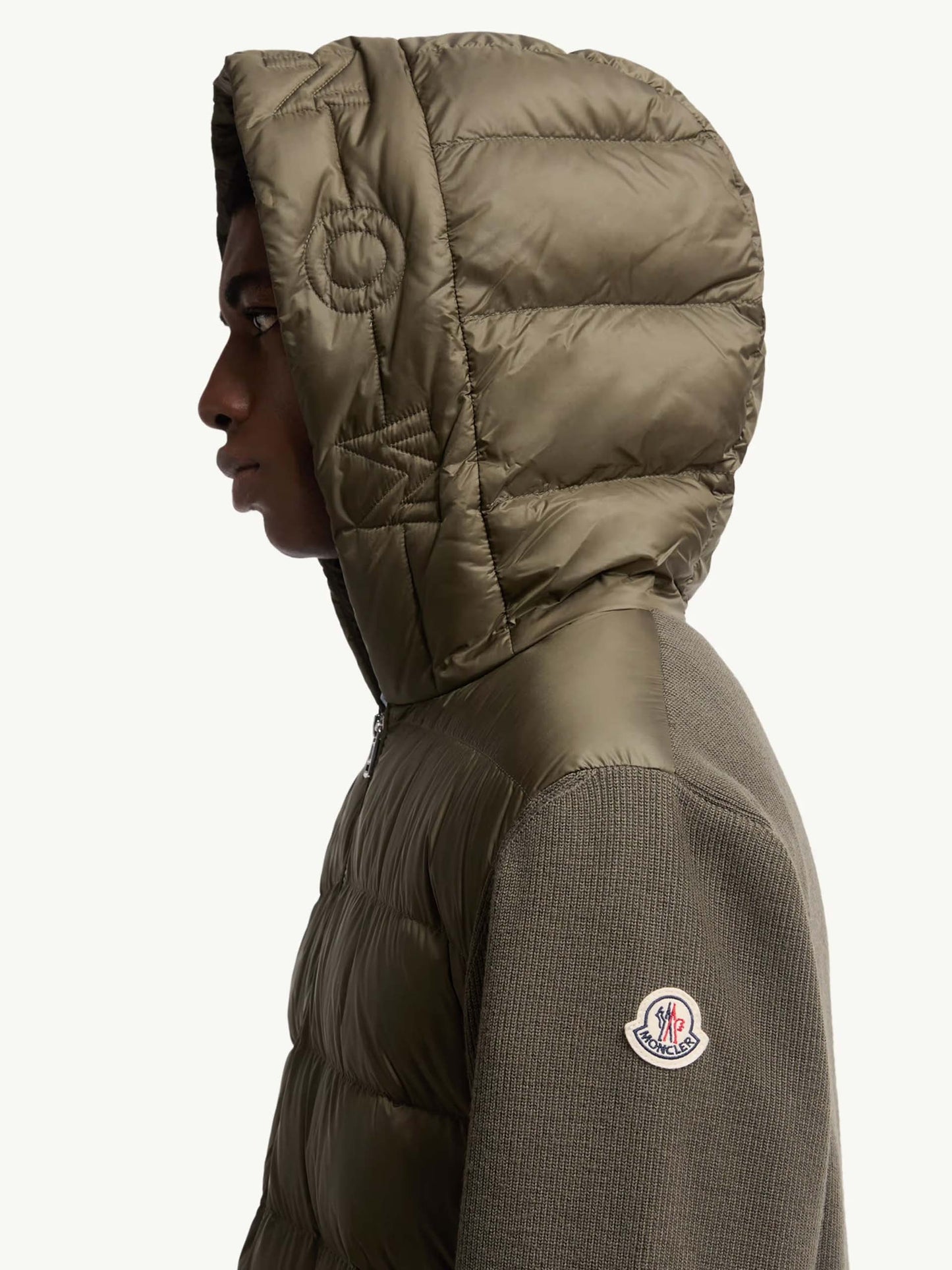 MONCLER - Daunen-Strickjacke mit Kapuze für Herren