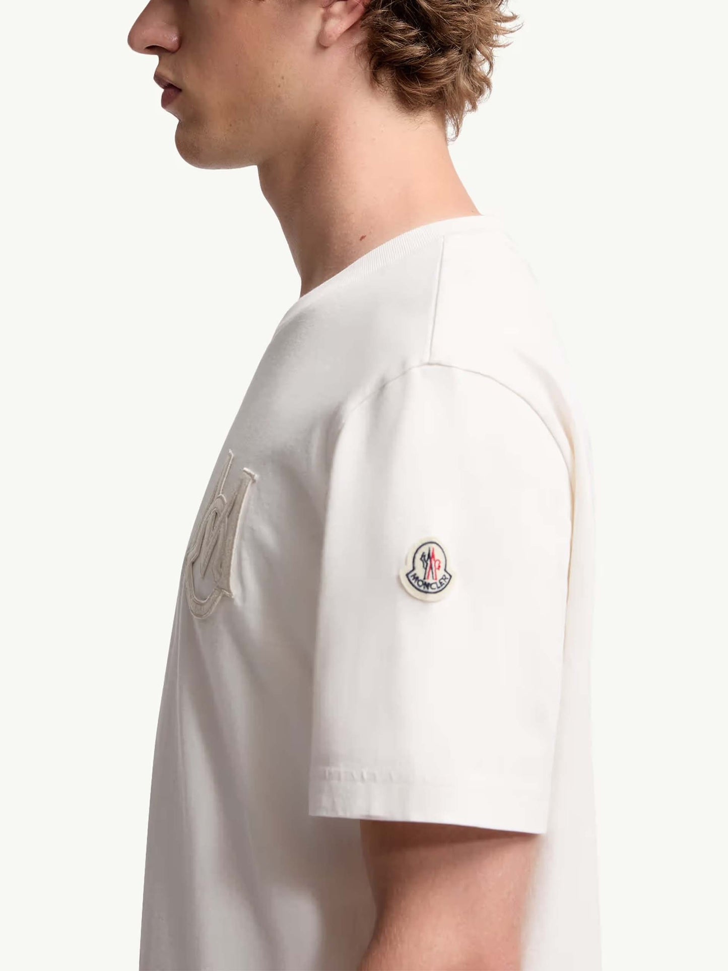 MONCLER - T-Shirt mit Monogramm-Logo für Herren