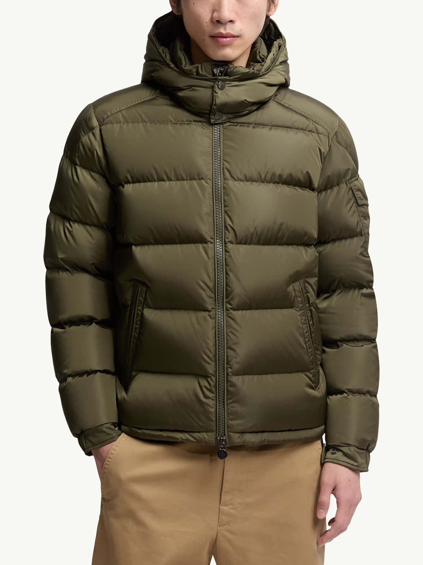 MONCLER - Maya Daunenjacke mit Matt-Finish für Herren in Olivgrün - Olive green