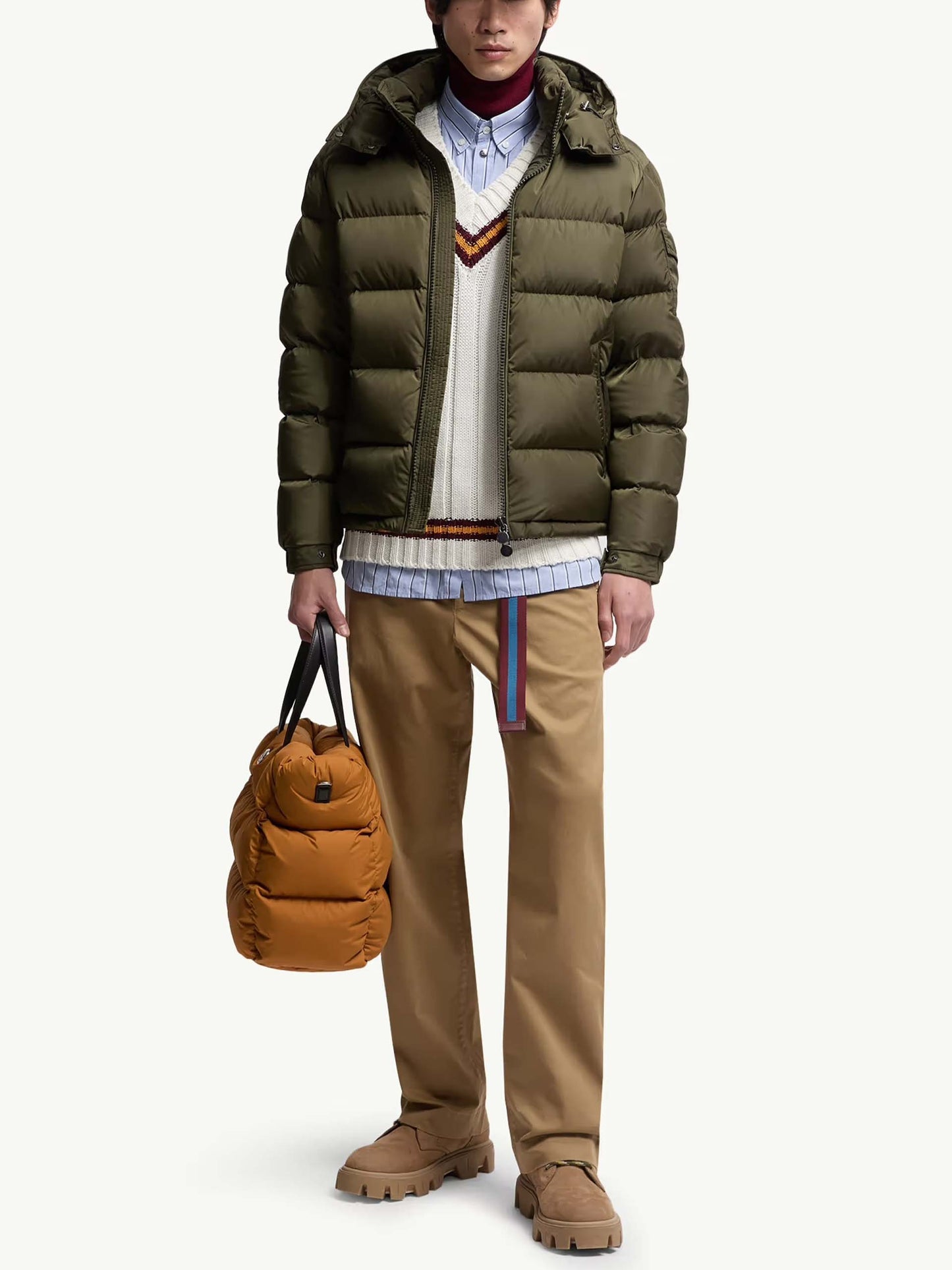 MONCLER - Maya Daunenjacke mit Matt-Finish für Herren in Olivgrün - Olive green