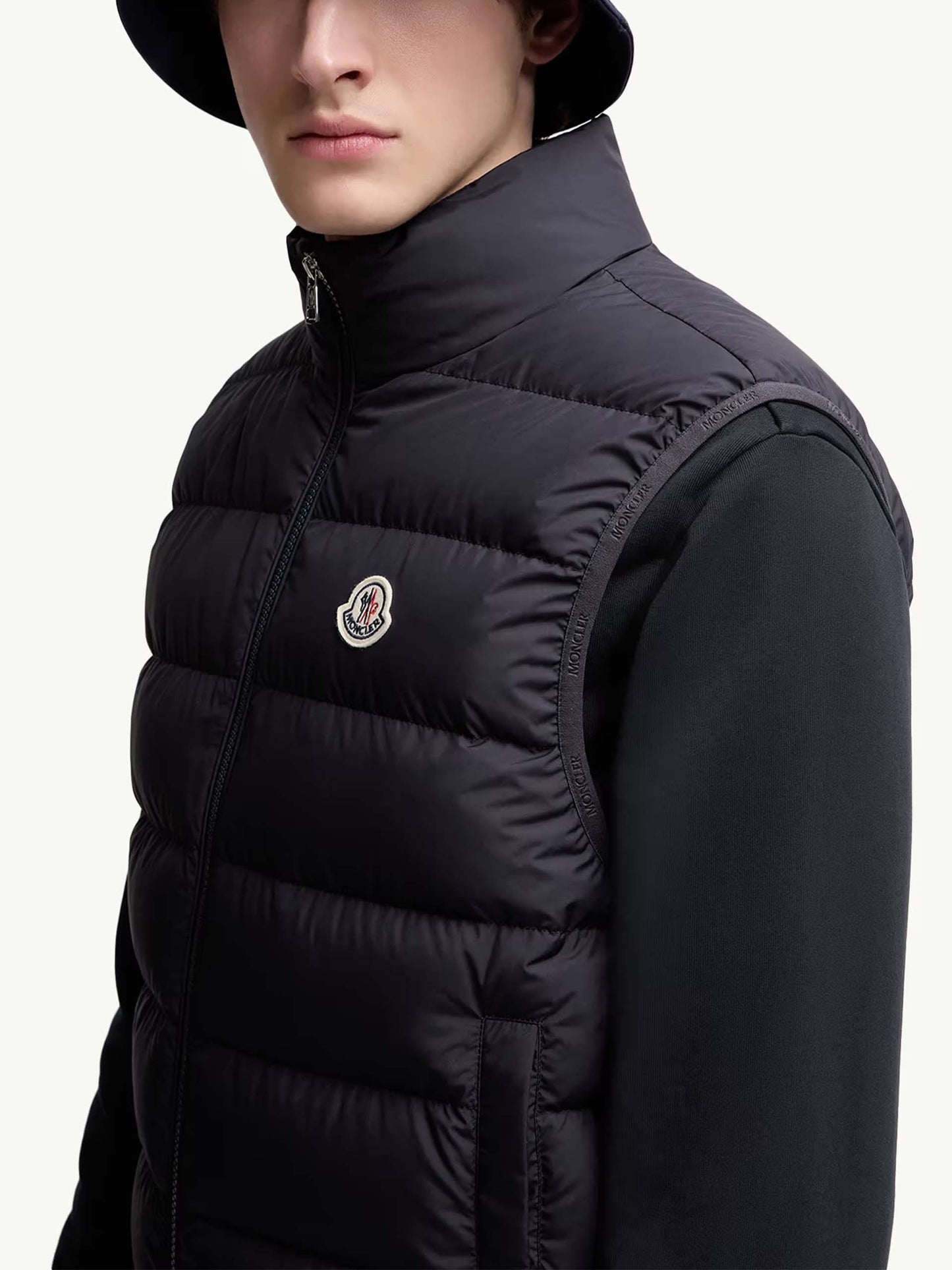 MONCLER - Contrin Daunenweste mit Logo für Herren