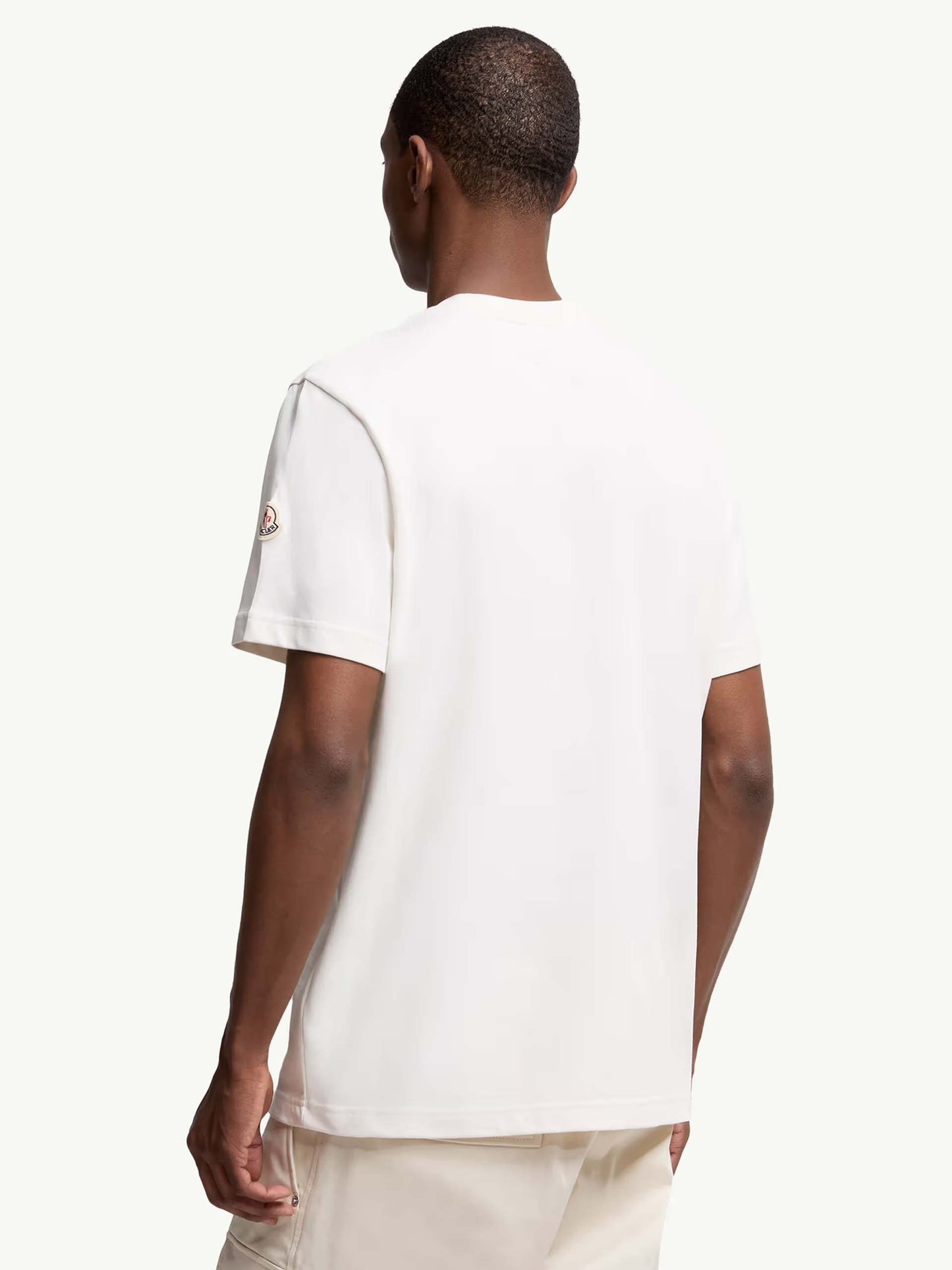 MONCLER - T-Shirt mit dreifarbigem Logo für Herren