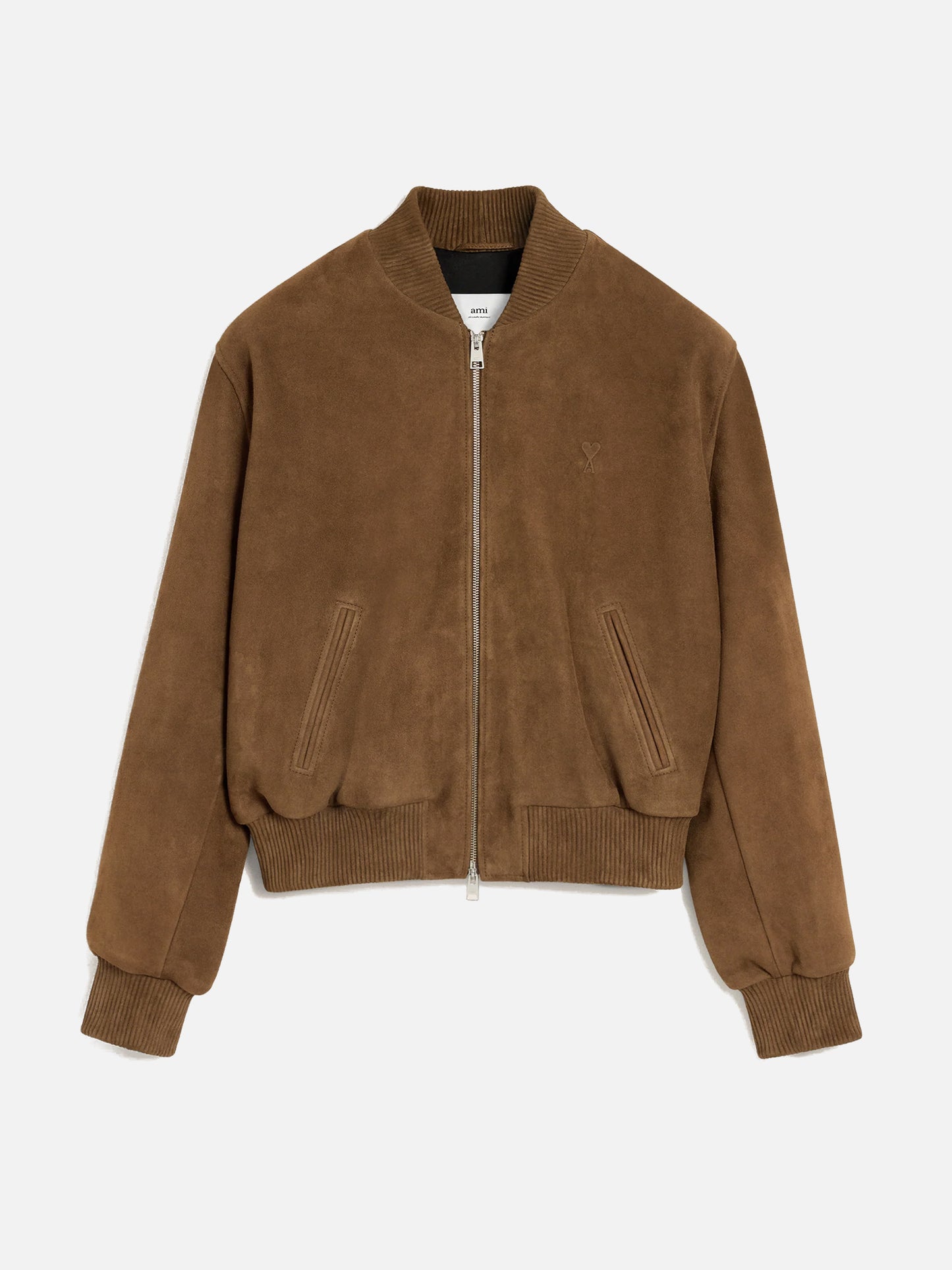 AMI PARIS - Bomberjacke aus Wildleder mit Logo