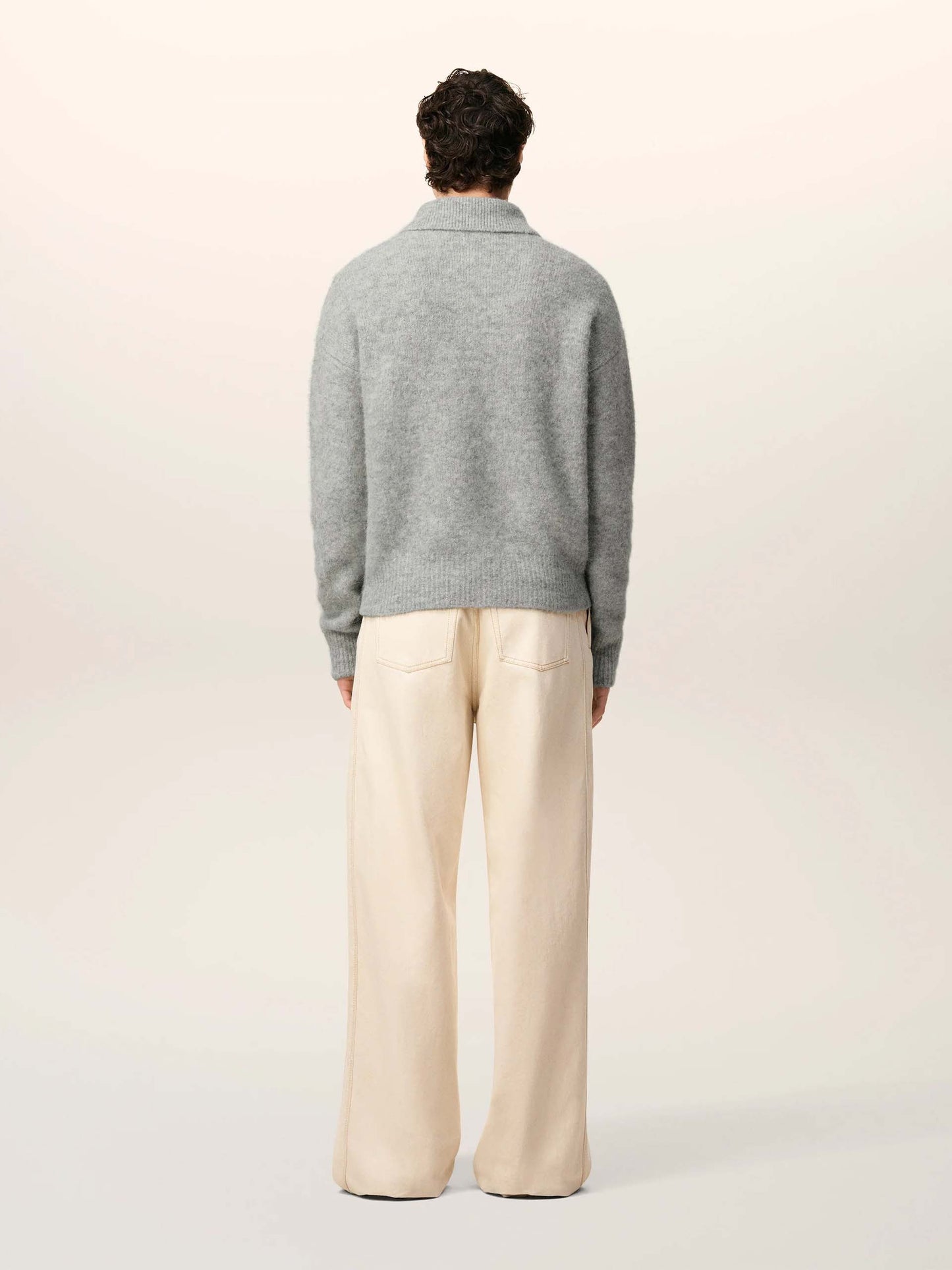 AMI PARIS - Polo-Pullover aus Alpakawolle für Herren