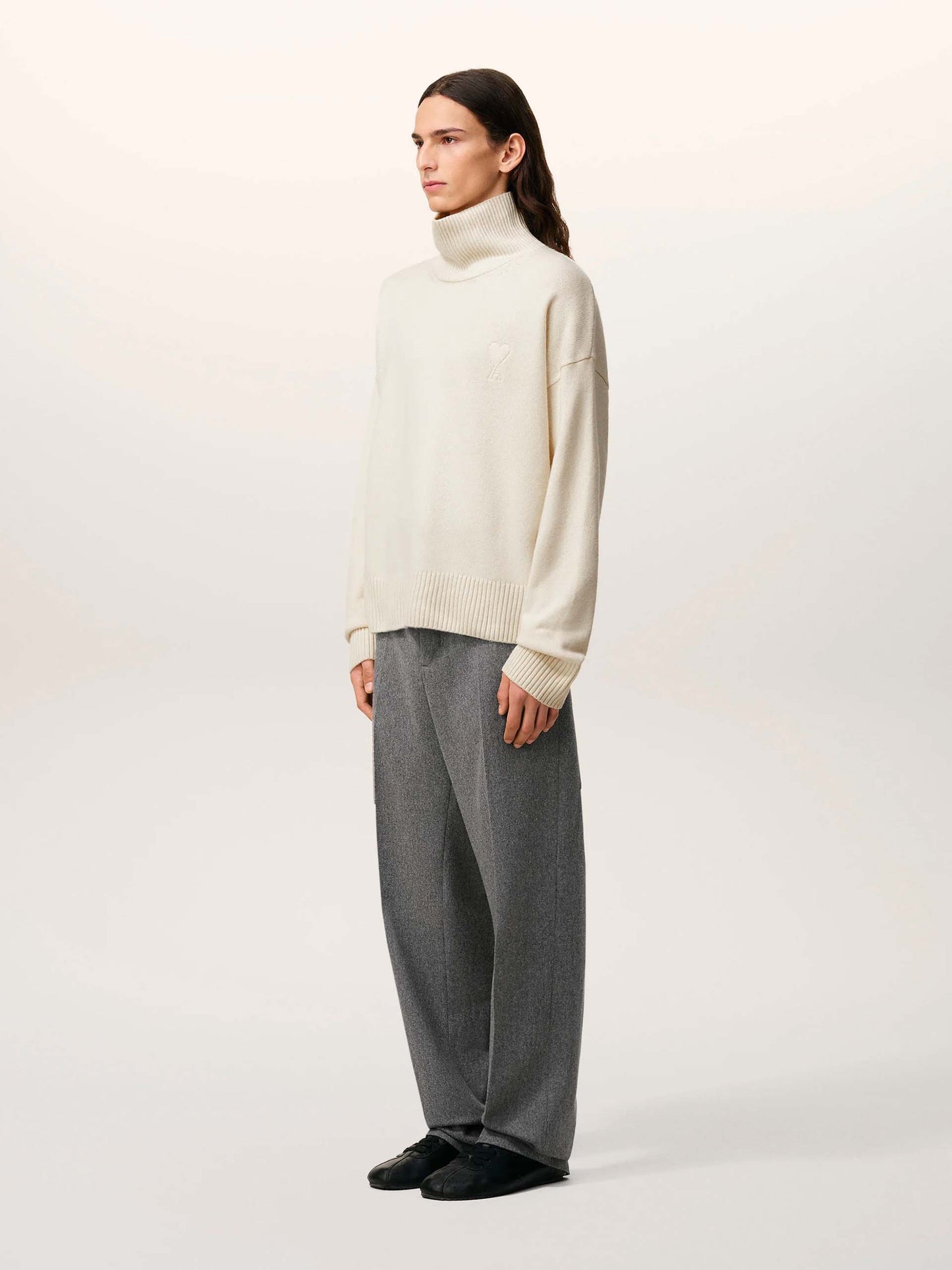 AMI PARIS - Rollkragenpullover Ami De Coeur mit Logo