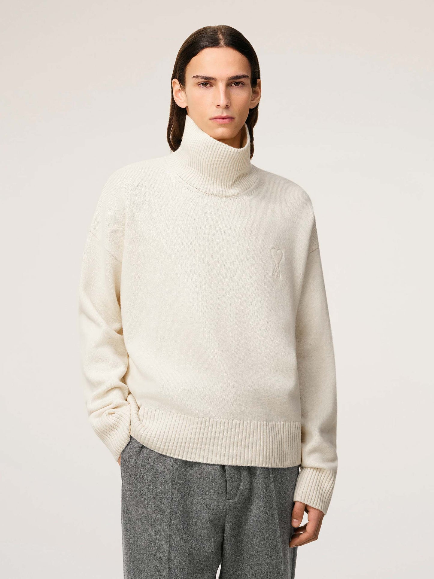 AMI PARIS - Rollkragenpullover Ami De Coeur mit Logo