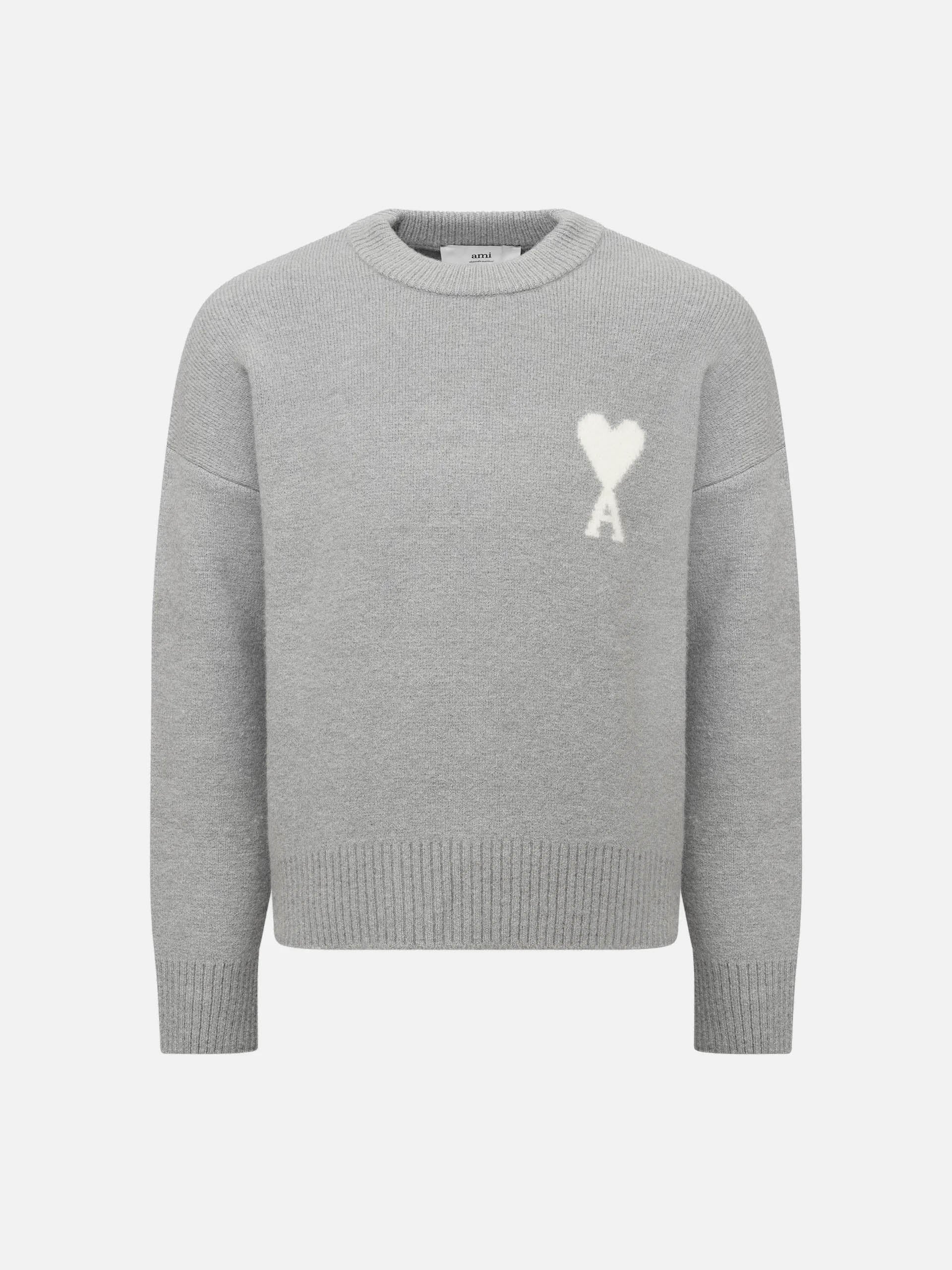 Clothing Ami Paris Sweater Damen AMI PARIS Logo-intarsia Wool