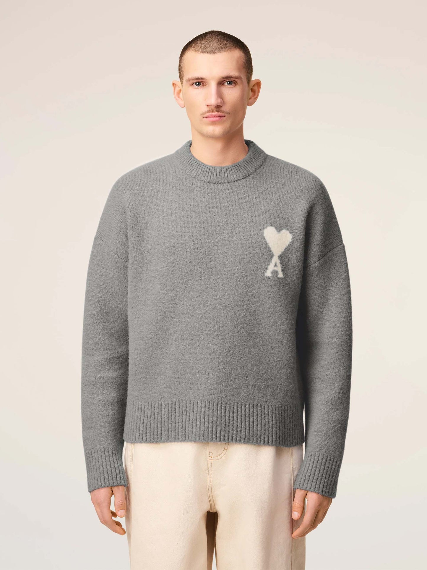 AMI PARIS - Pullover Ami De Coeur aus Alpakawolle