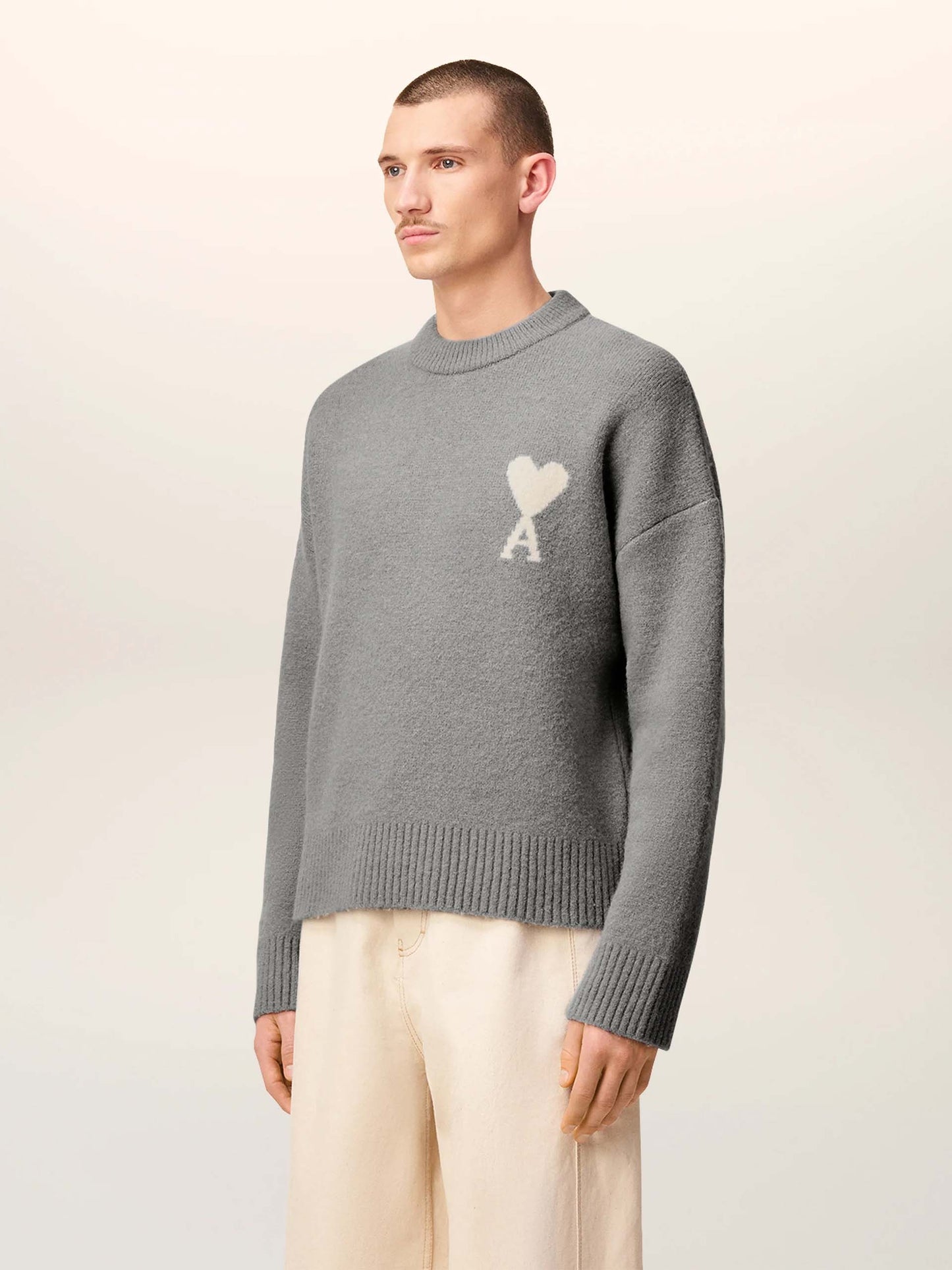AMI PARIS - Pullover Ami De Coeur aus Alpakawolle