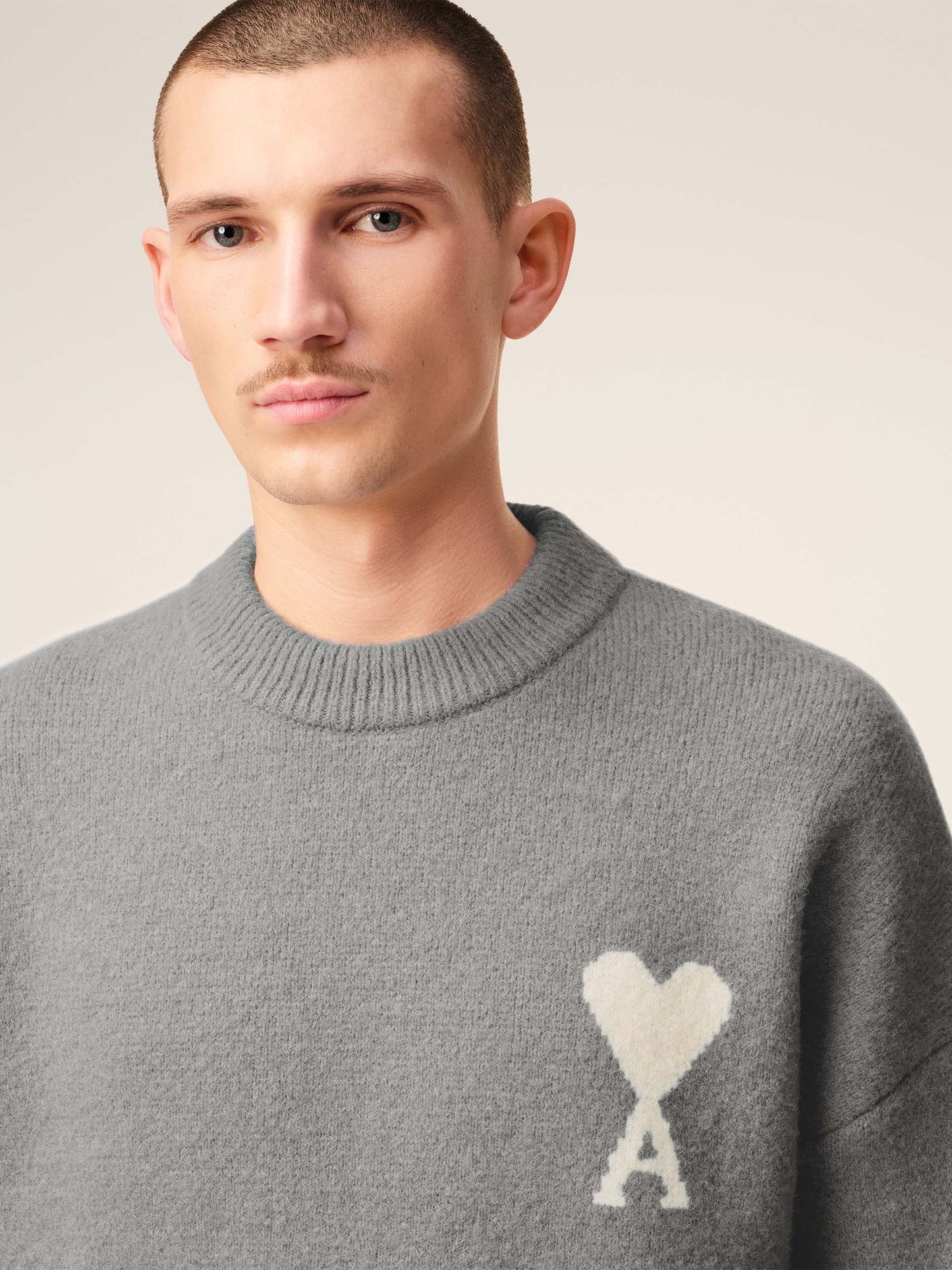 AMI PARIS - Pullover Ami De Coeur aus Alpakawolle