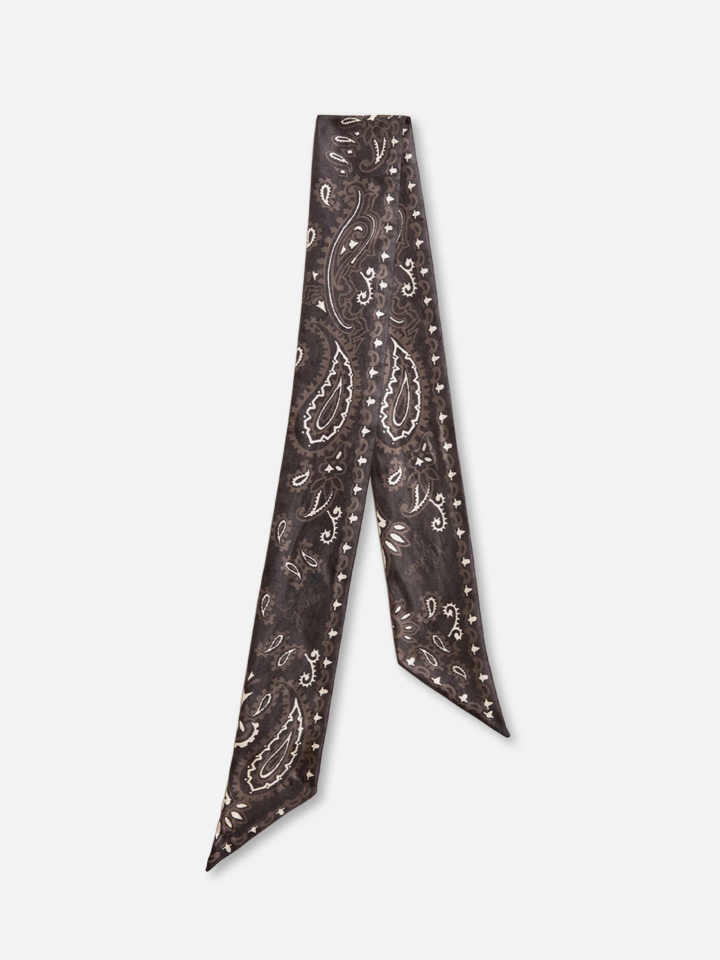 GOLDEN GOOSE - Seidentuch mit Paisleymuster in Schwarz - Black