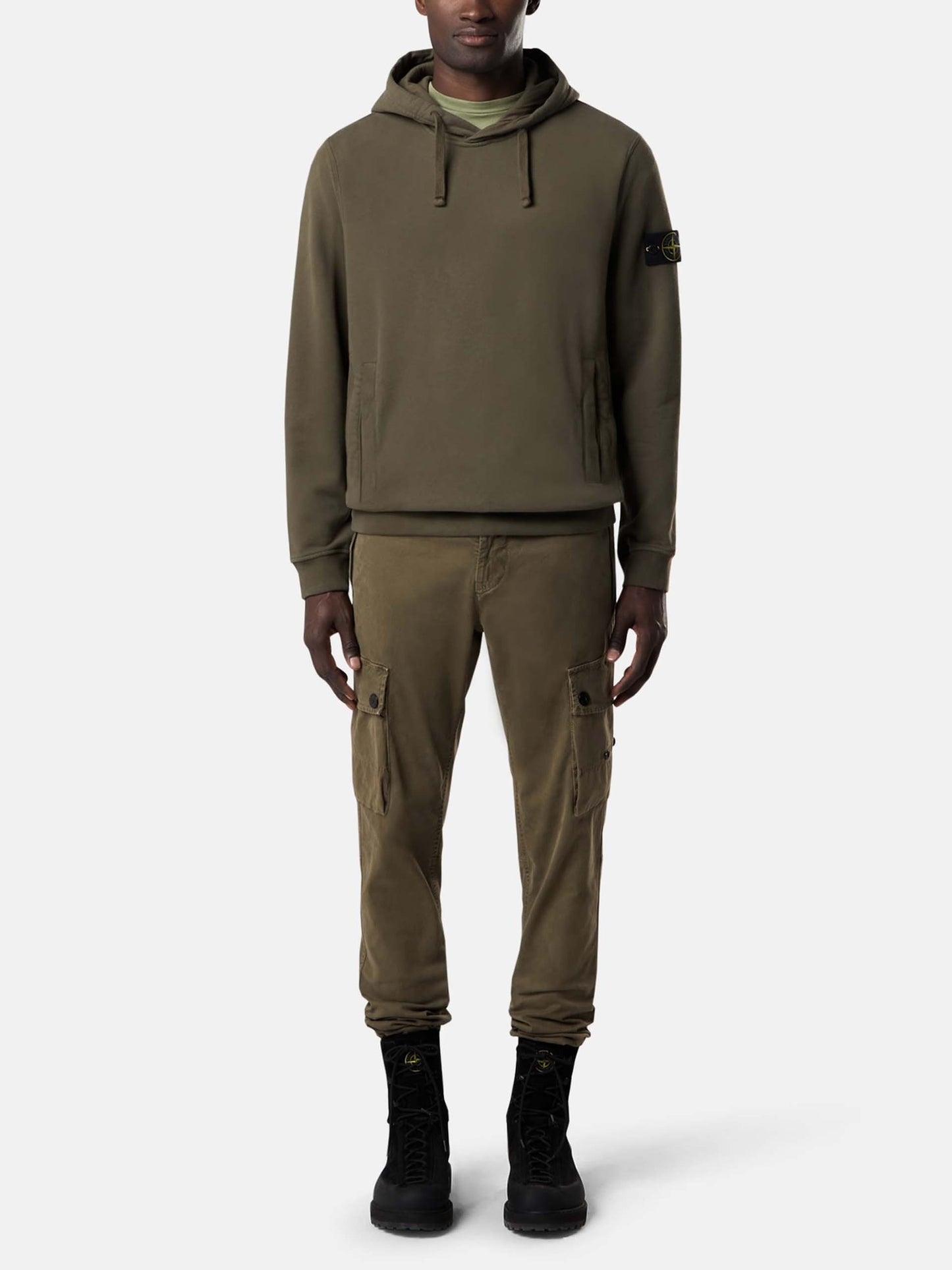 STONE ISLAND - Hoodie mit Kompass-Patch für Herren
