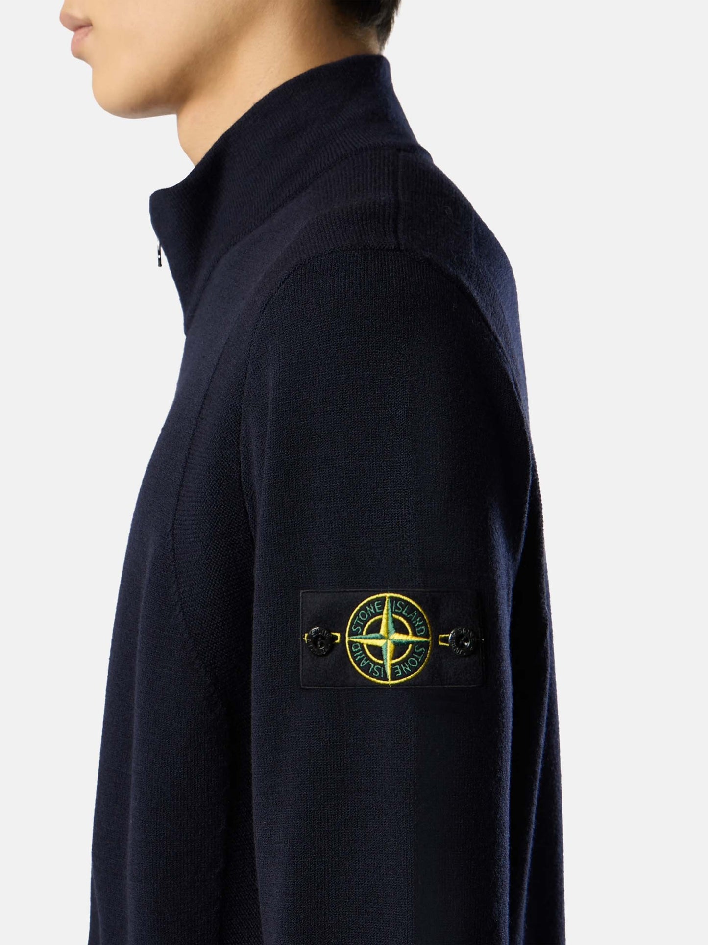 STONE ISLAND - Strickjacke mit Kompass-Patch für Herren