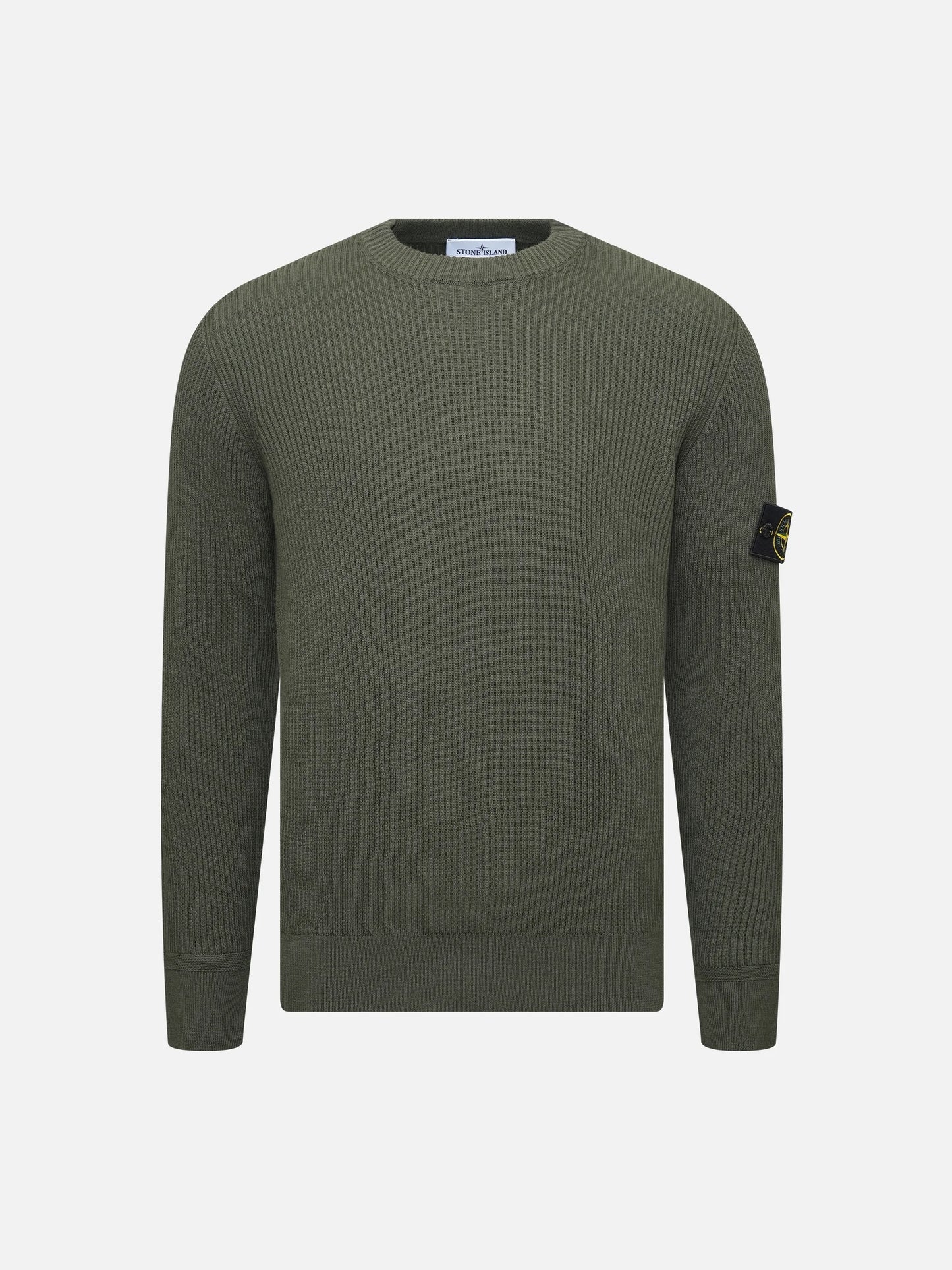 STONE ISLAND - Pullover aus Rippstrick für Herren in Militärgrün - Military green