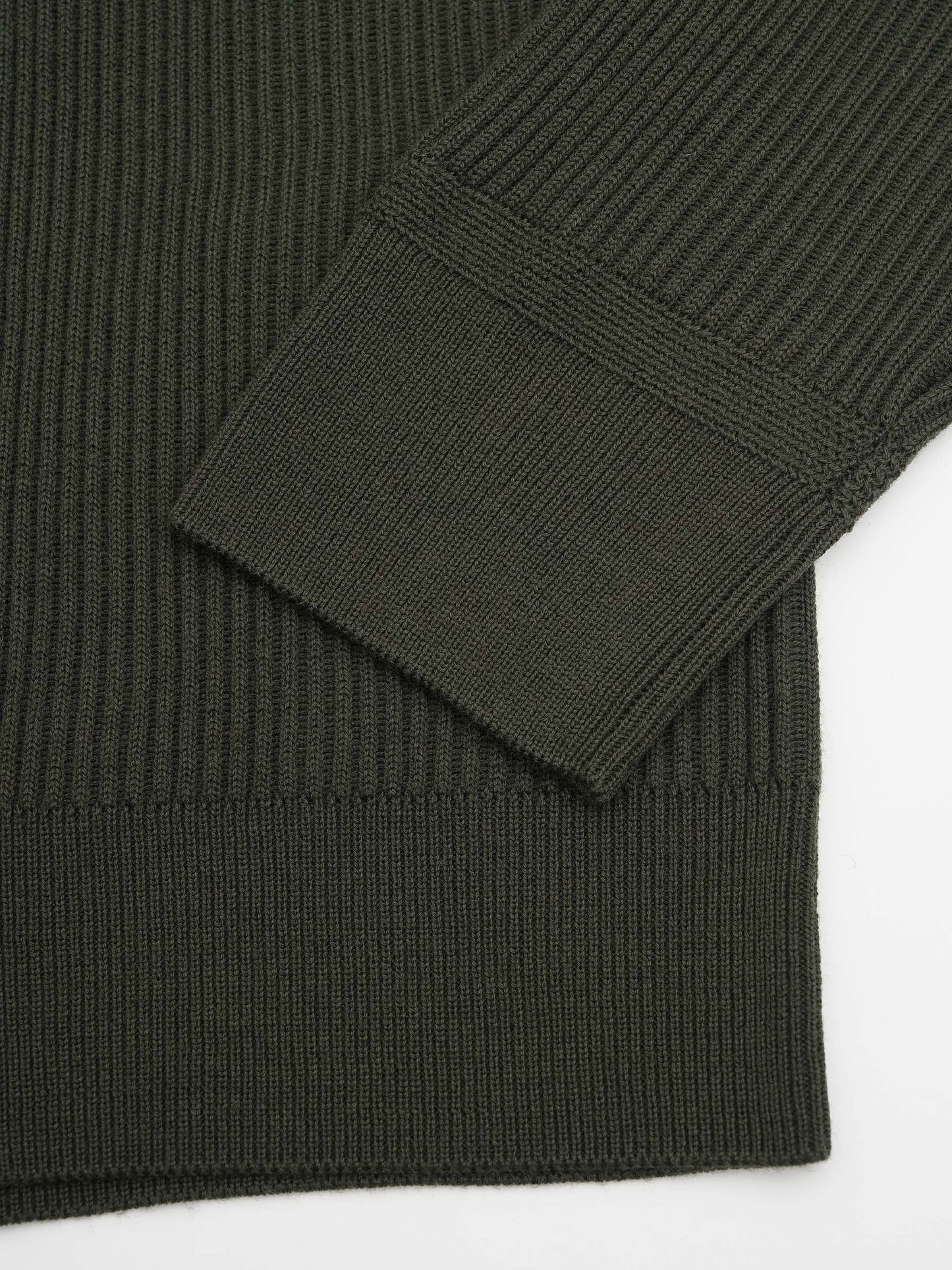 STONE ISLAND - Pullover aus Rippstrick für Herren in Militärgrün - Military green