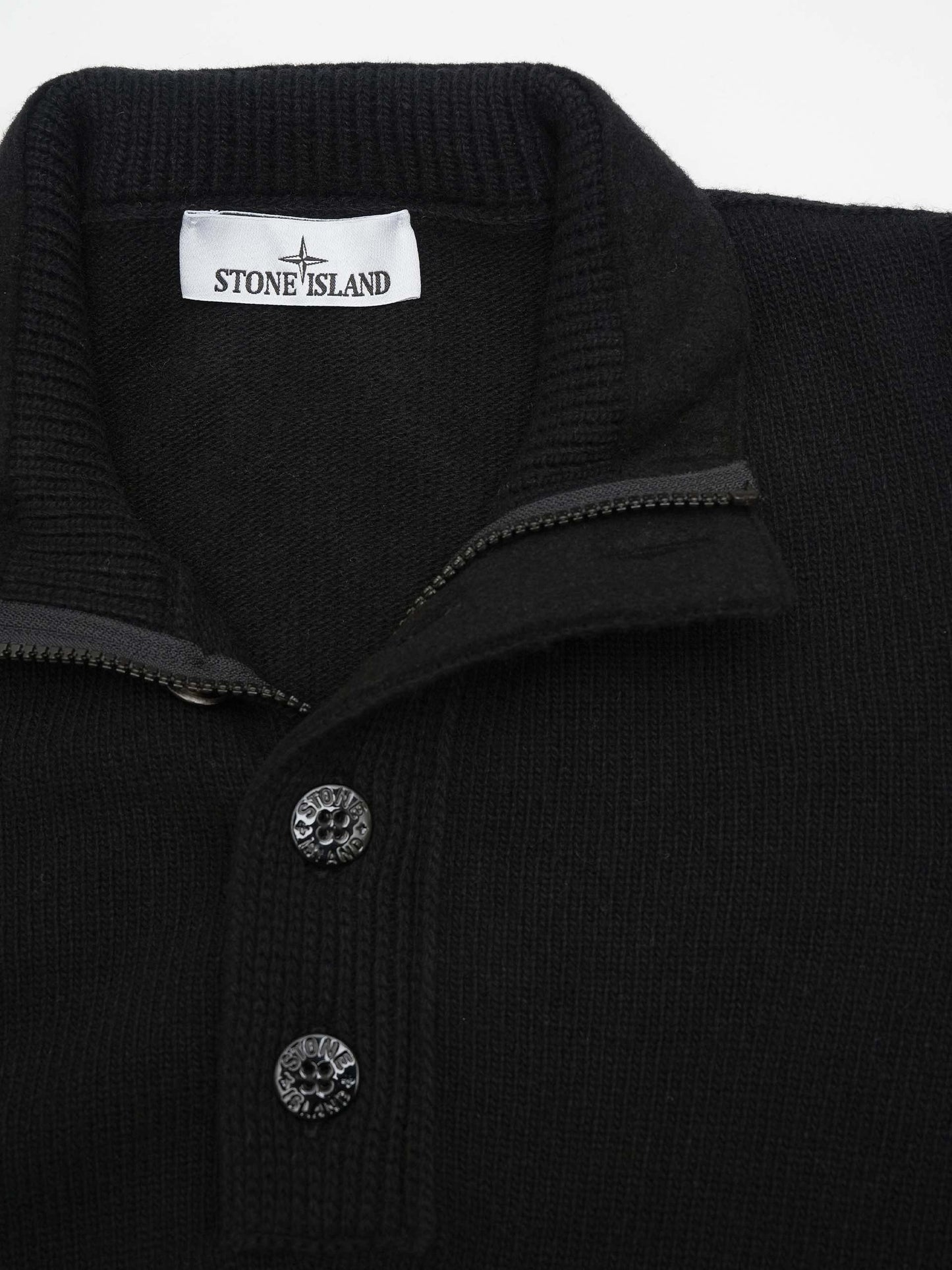 STONE ISLAND - Half-Zip-Pullover mit Logo-Patch für Herren
