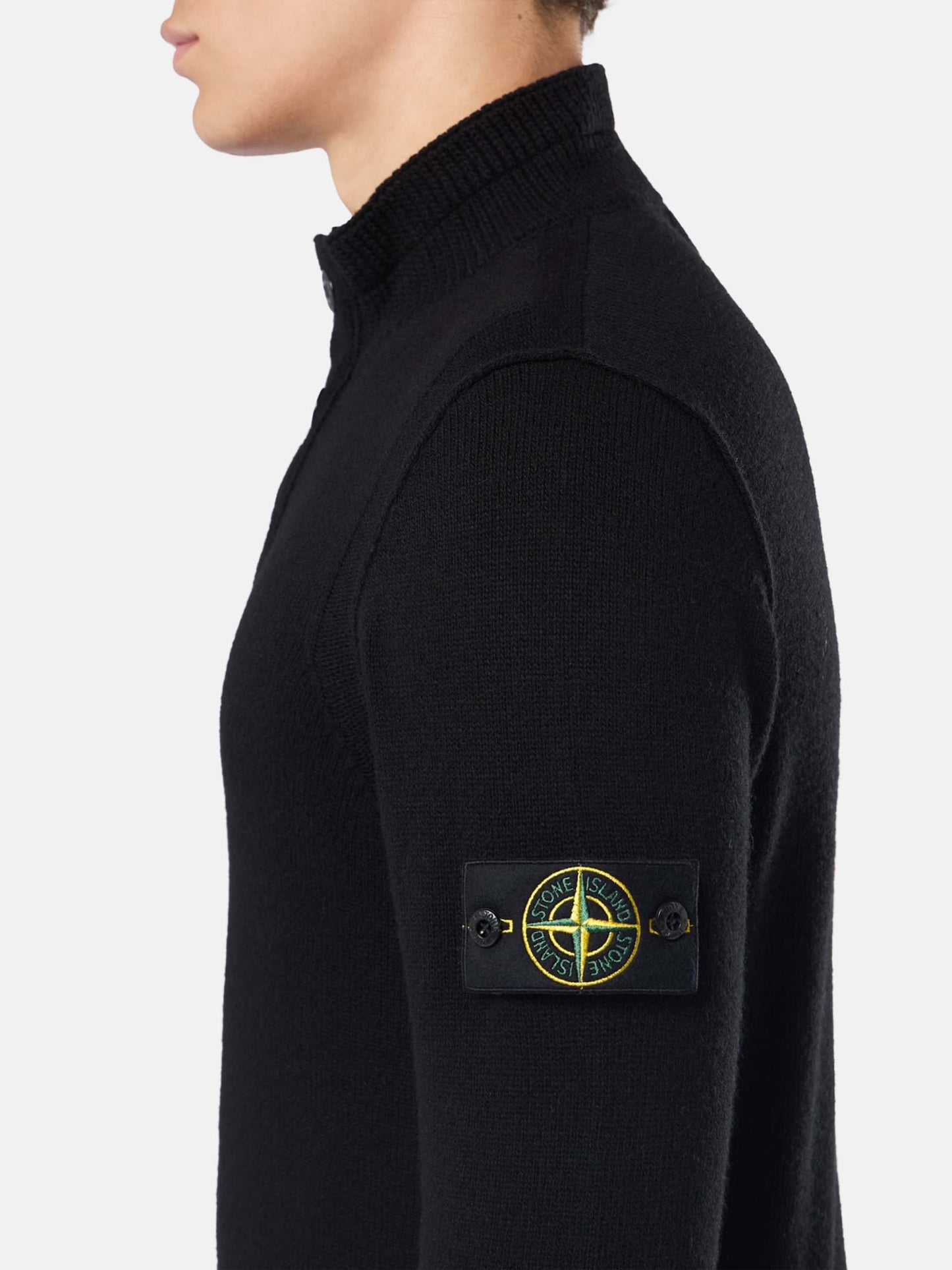 STONE ISLAND - Half-Zip-Pullover mit Logo-Patch für Herren