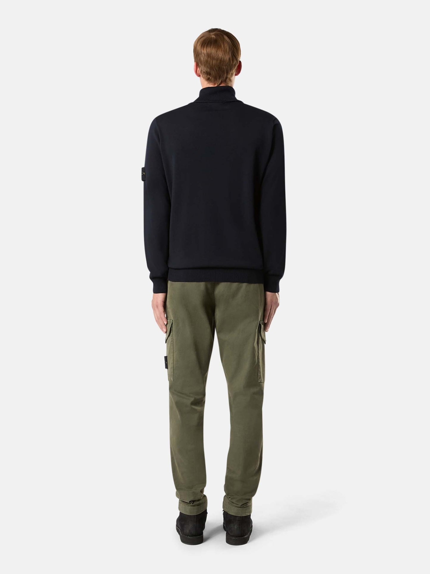 STONE ISLAND - Rollkragenpullover mit Logo-Patch für Herren