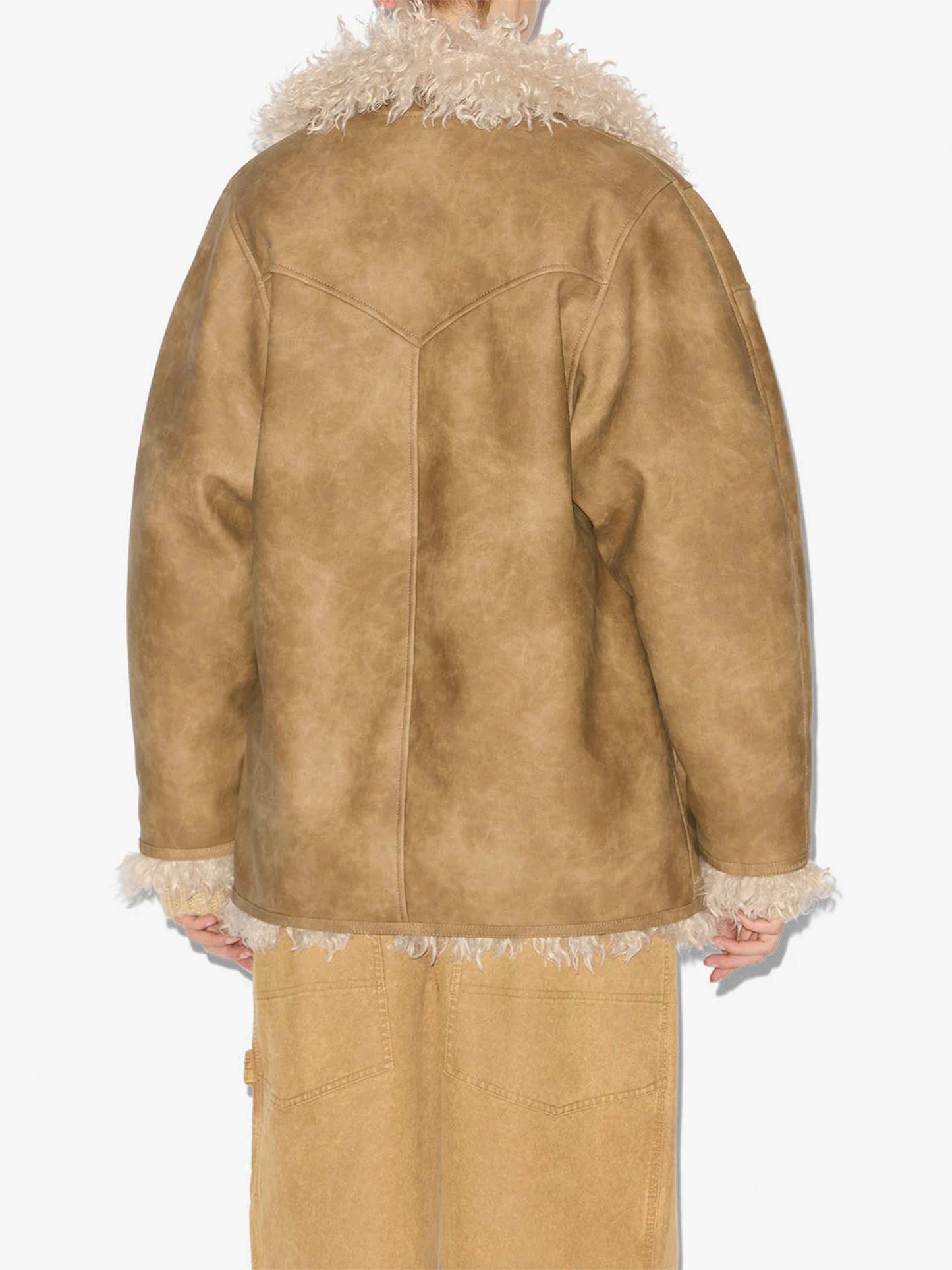 MARANT ETOILE - Mantel Clea in Lammfell-Optik für Damen