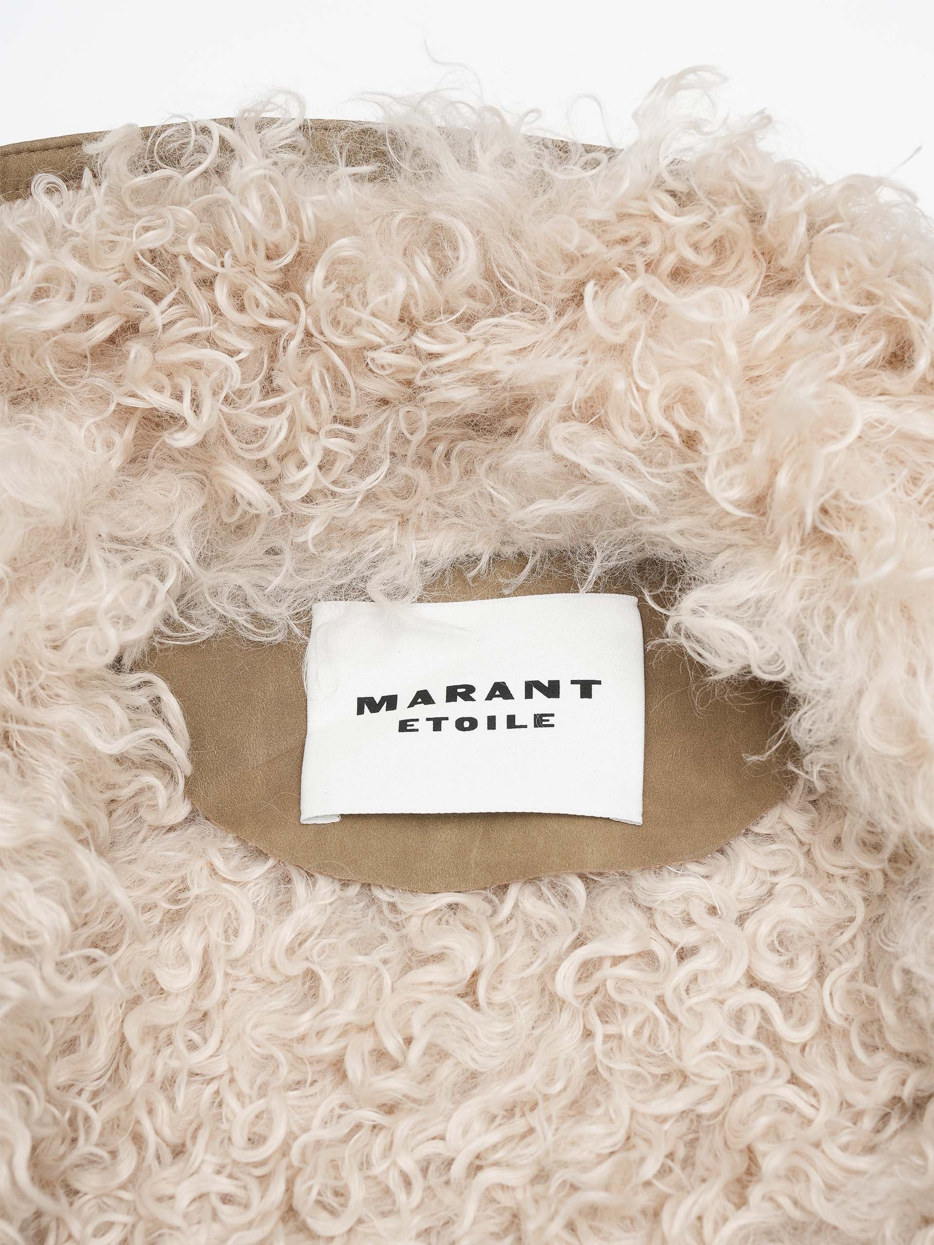 MARANT ETOILE - Mantel Clea in Lammfell-Optik für Damen