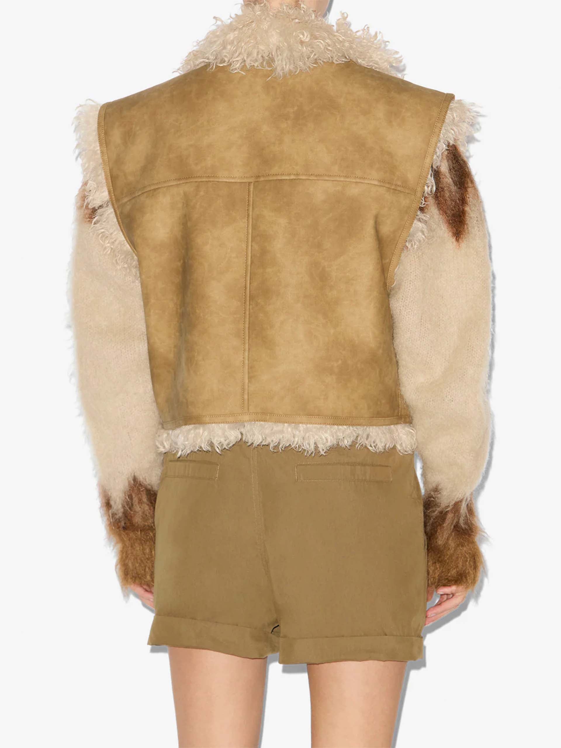 MARANT ETOILE - Weste Clara in Lammfell-Optik für Damen