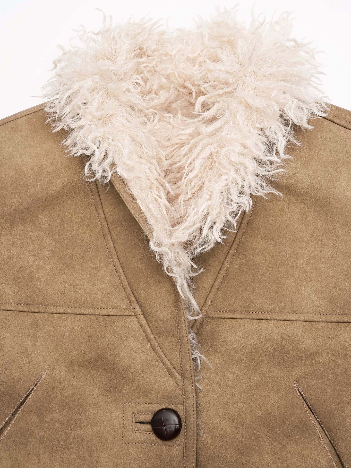 MARANT ETOILE - Weste Clara in Lammfell-Optik für Damen