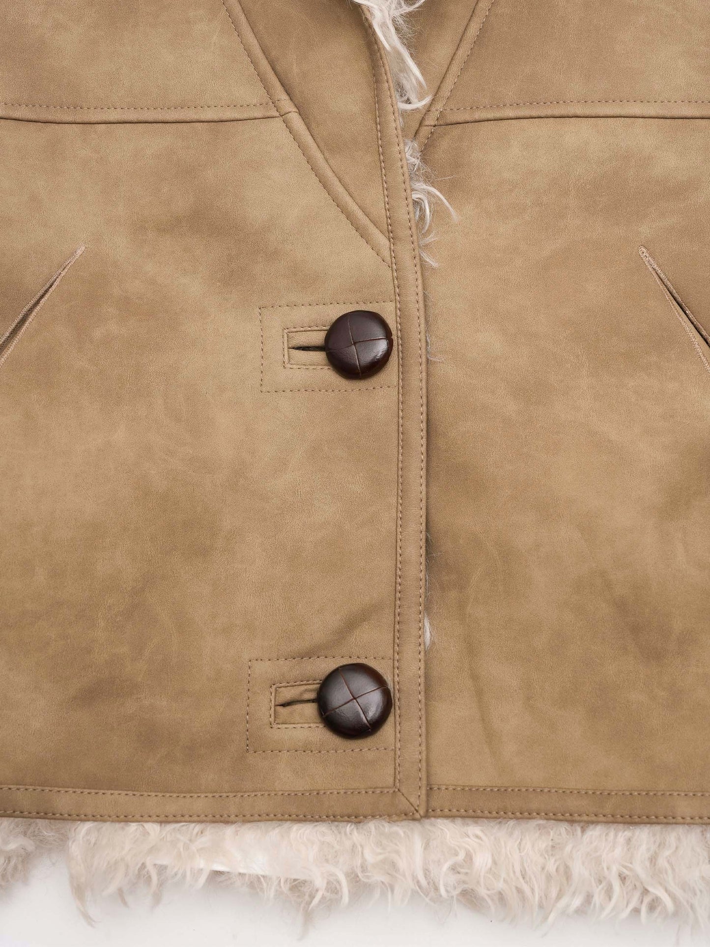 MARANT ETOILE - Weste Clara in Lammfell-Optik für Damen