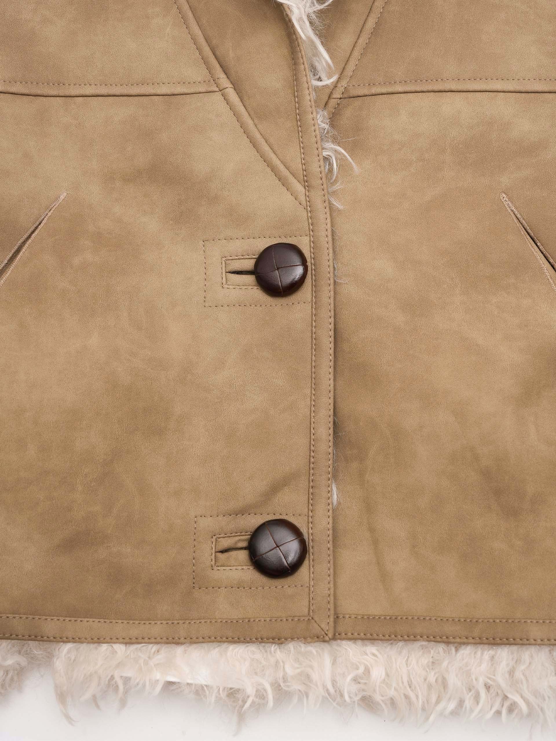 MARANT ETOILE - Weste Clara in Lammfell-Optik für Damen