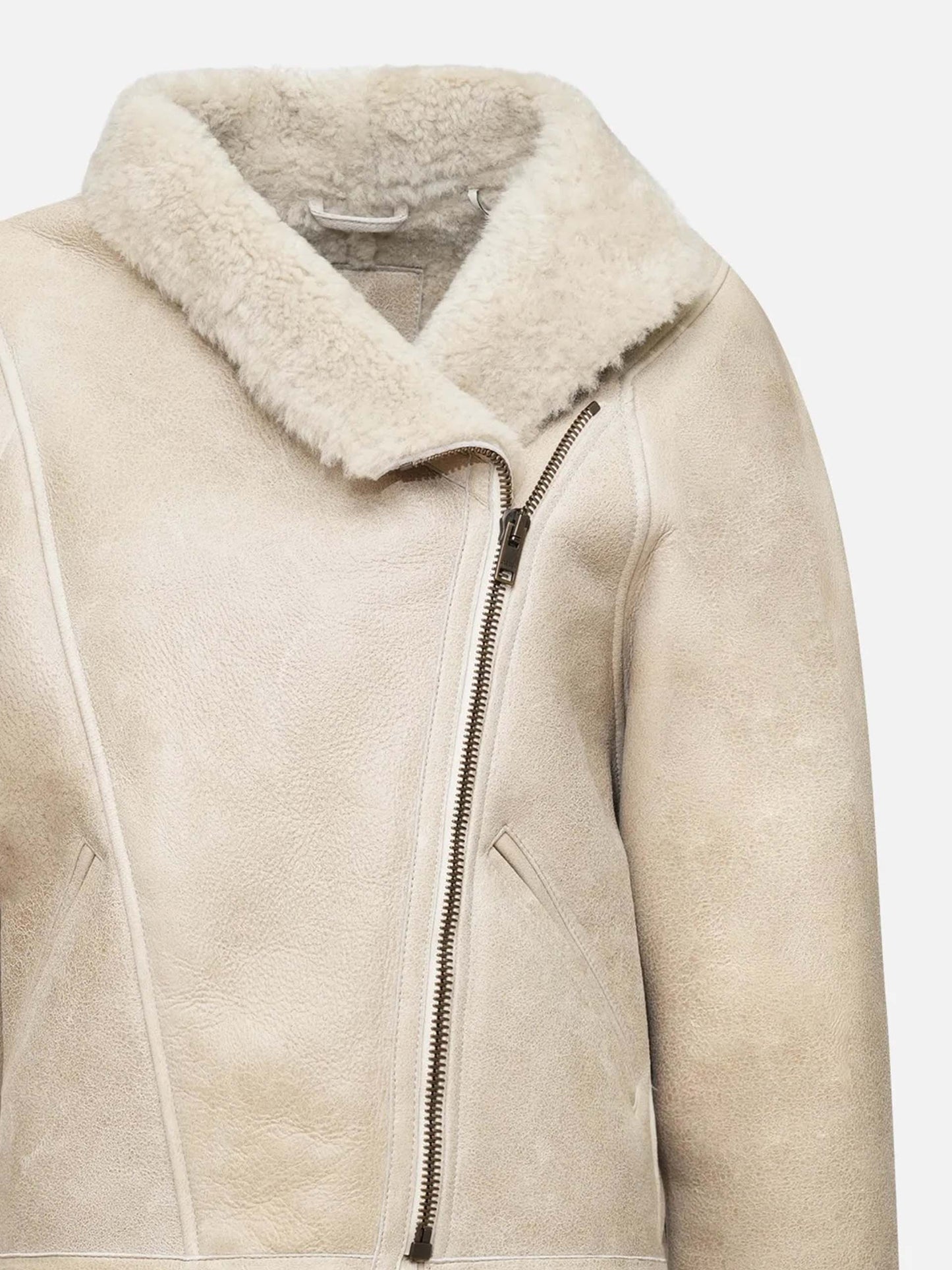 ISABEL MARANT - Shearling-Jacke Blondine für Damen